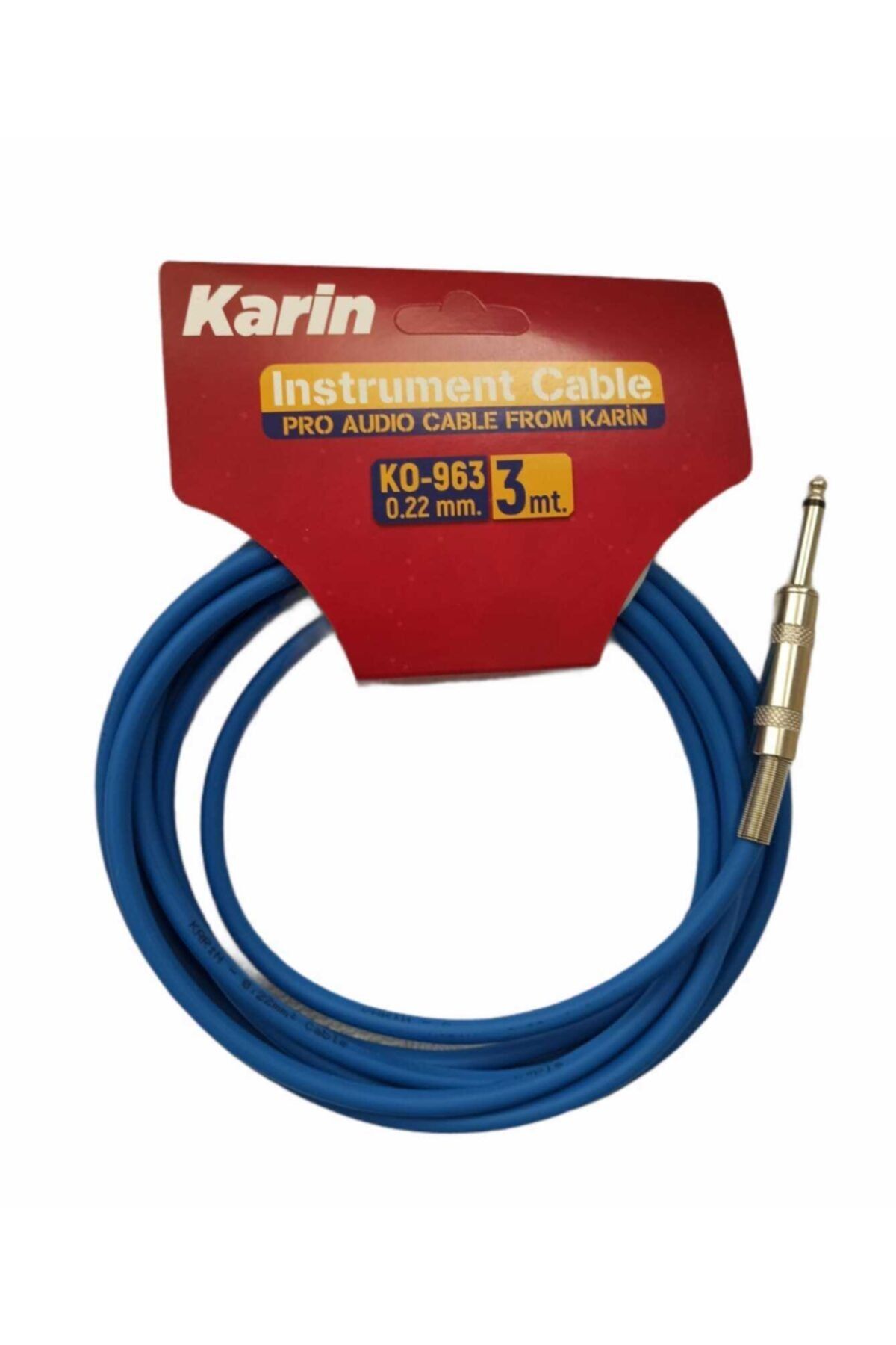 Karin Ko970 - 3 Metre Enstruman Kablosu (mavi)