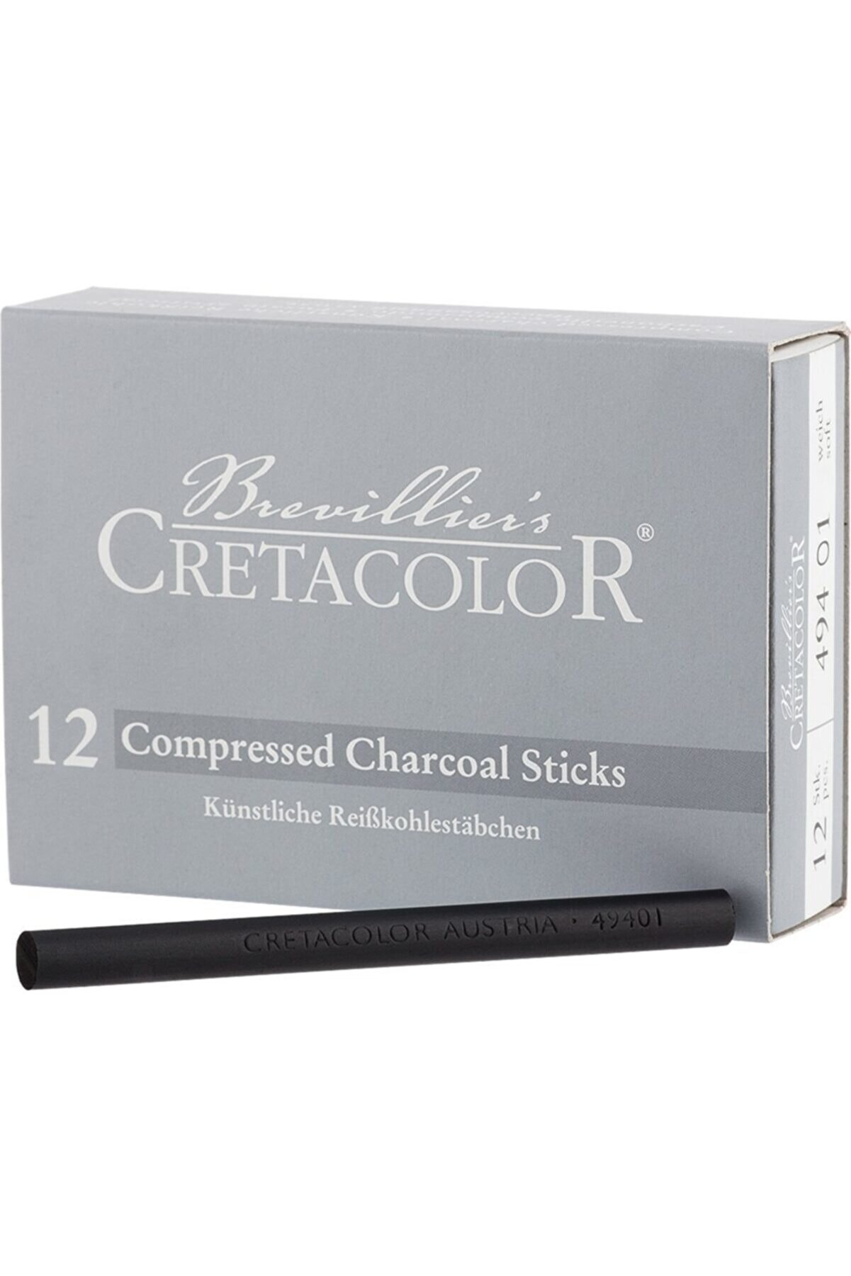 CretaColor Compressed Charcoal Kömür Füzen Soft 6'lı Paket