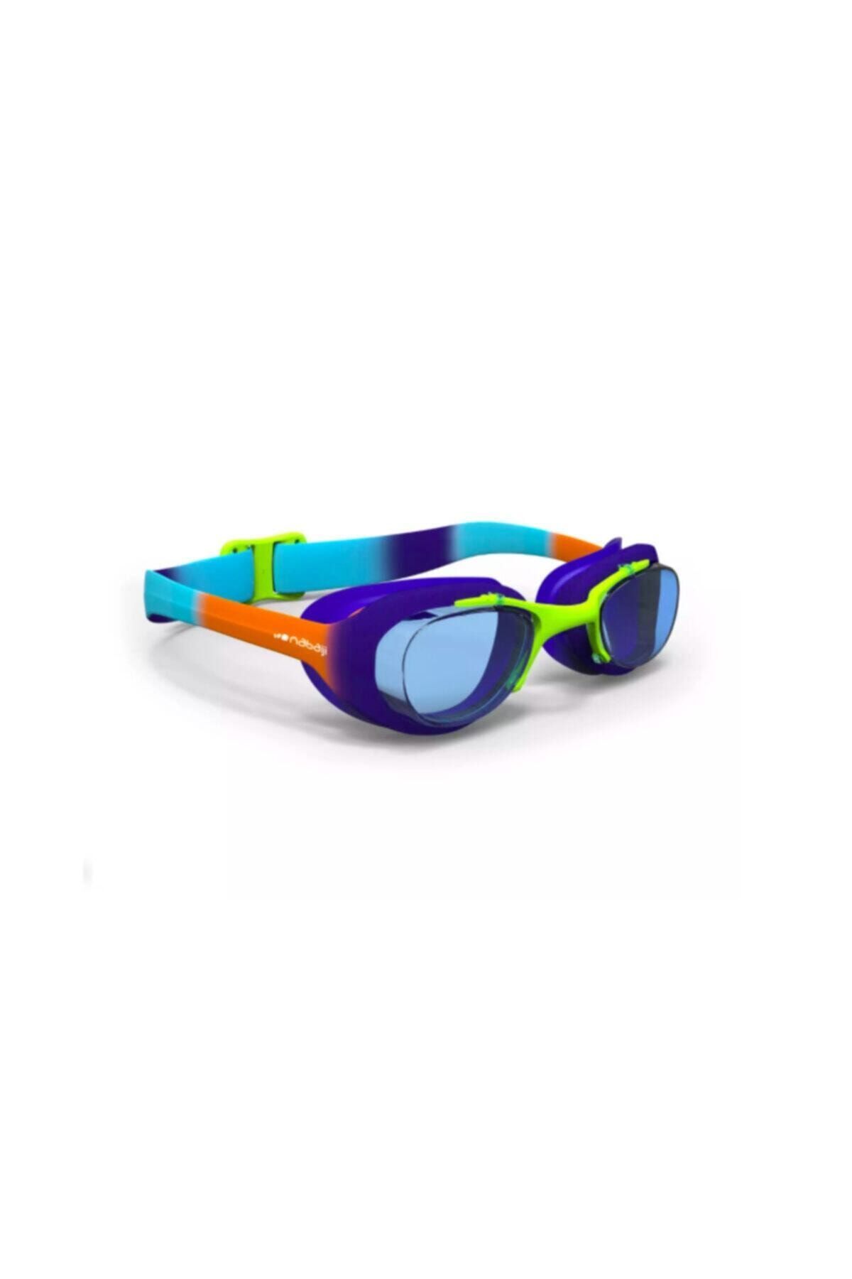 Decathlon - Mavi Turuncu Çocuk Yüzücü Gözlüğü S Boy Şeffaf Camlar Xbase Dye