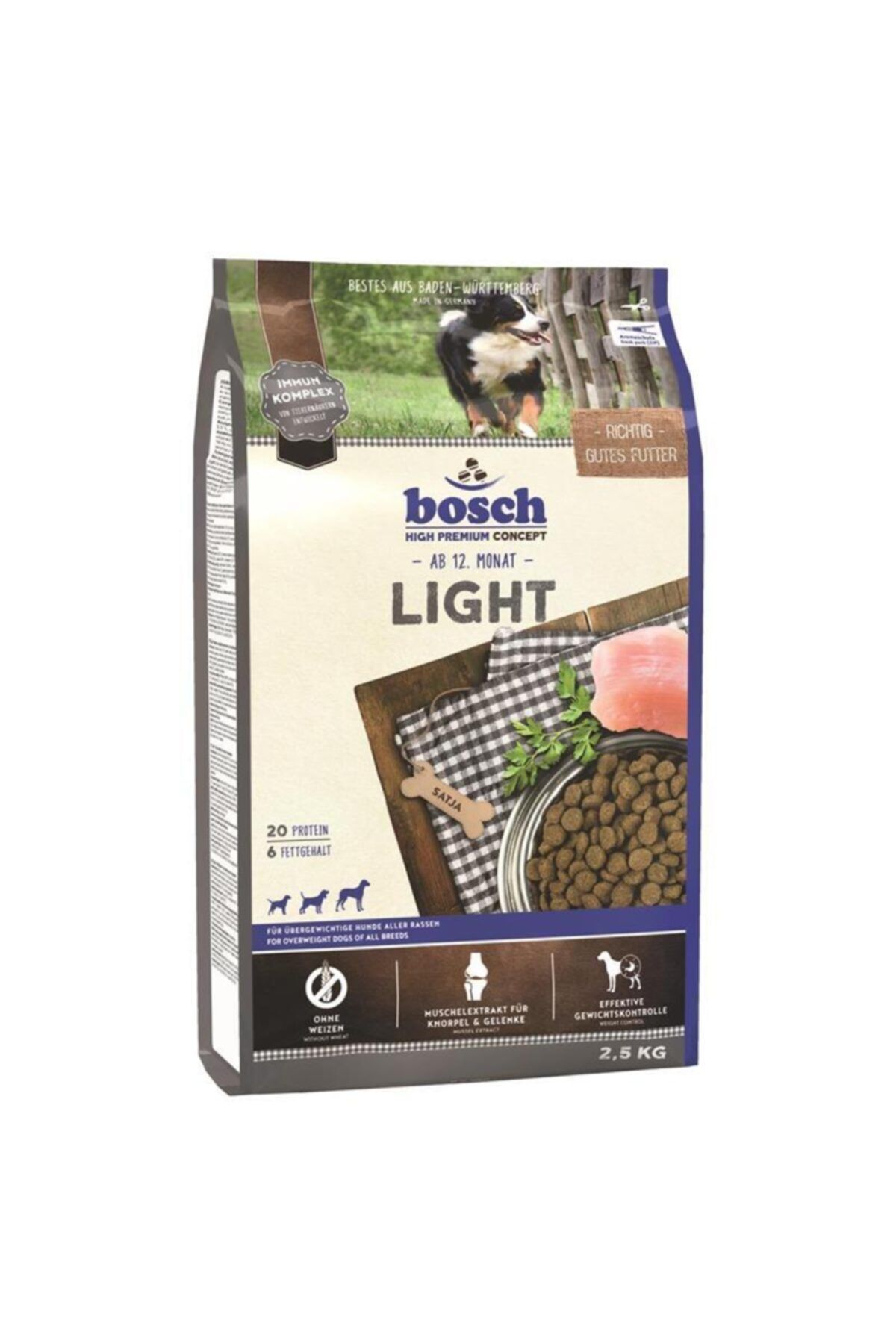 Bosch Light Diyet Formüllü Köpek Maması 2.5 Kg