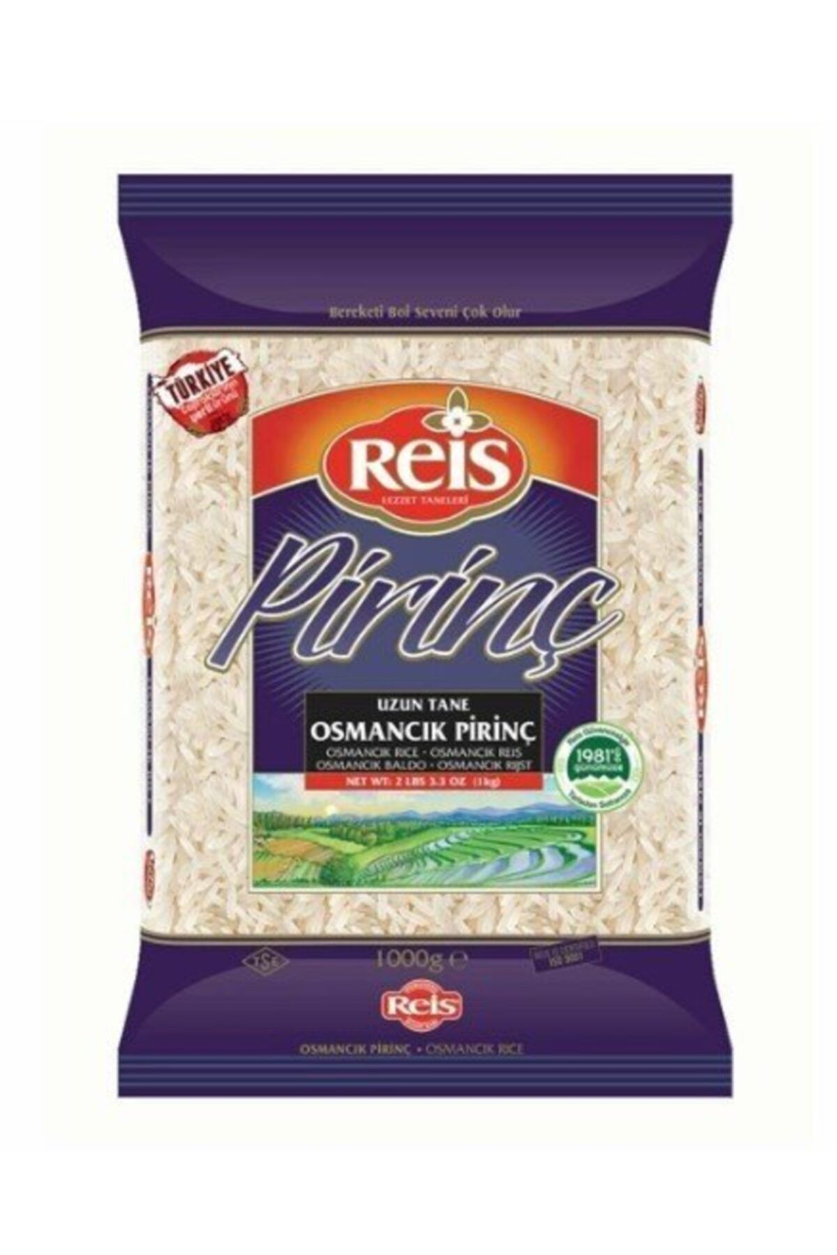 Reis Osmancık Pilavlık Pirinç 1 kg 20 Adet