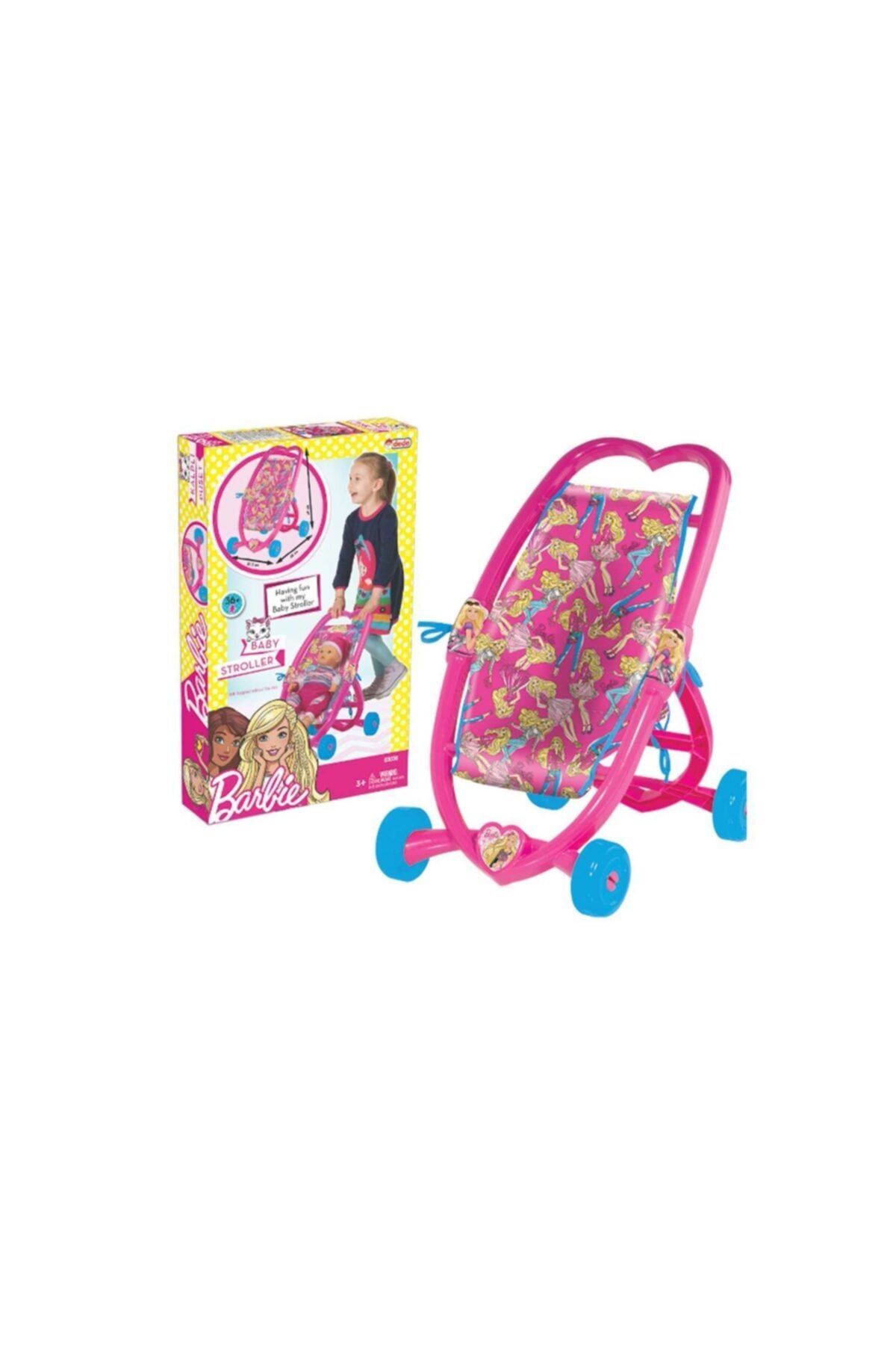 DEDE Oyuncak Barbie Kalpli Puset Set 03036