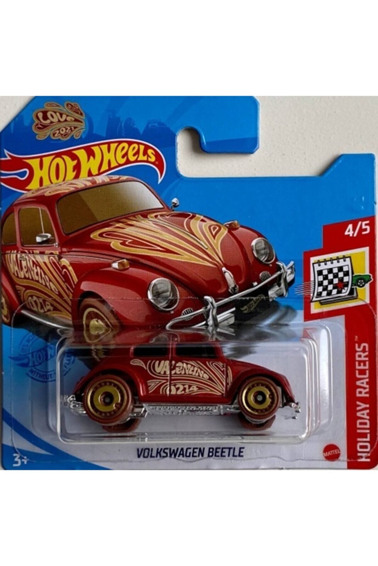 HOT WHEELS Volkswagen Beetle Kırmızı Vosvos 2021 Seri 164 Ölçek