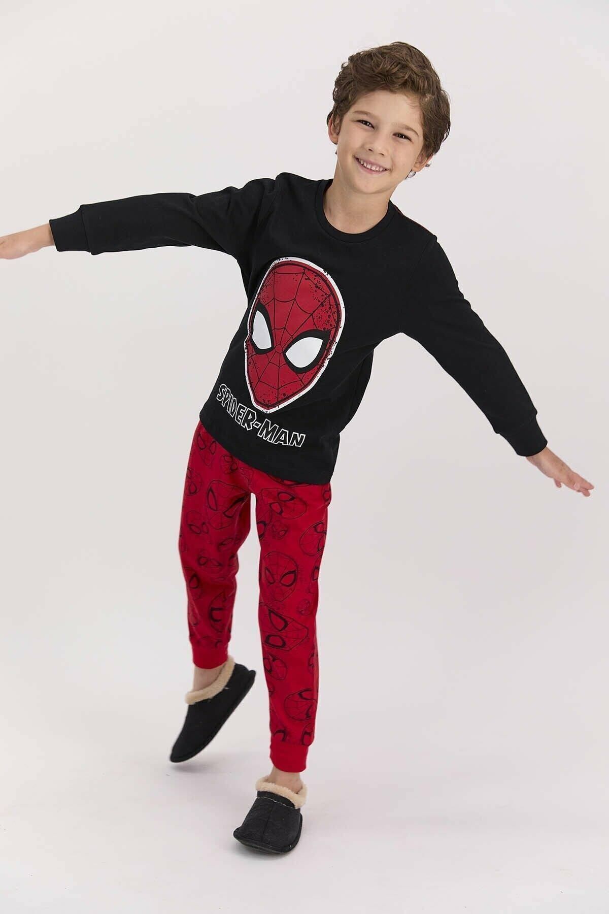 Spiderman Spıder-man Erkek Çocuk Pijama Takımı D4614-3 22k