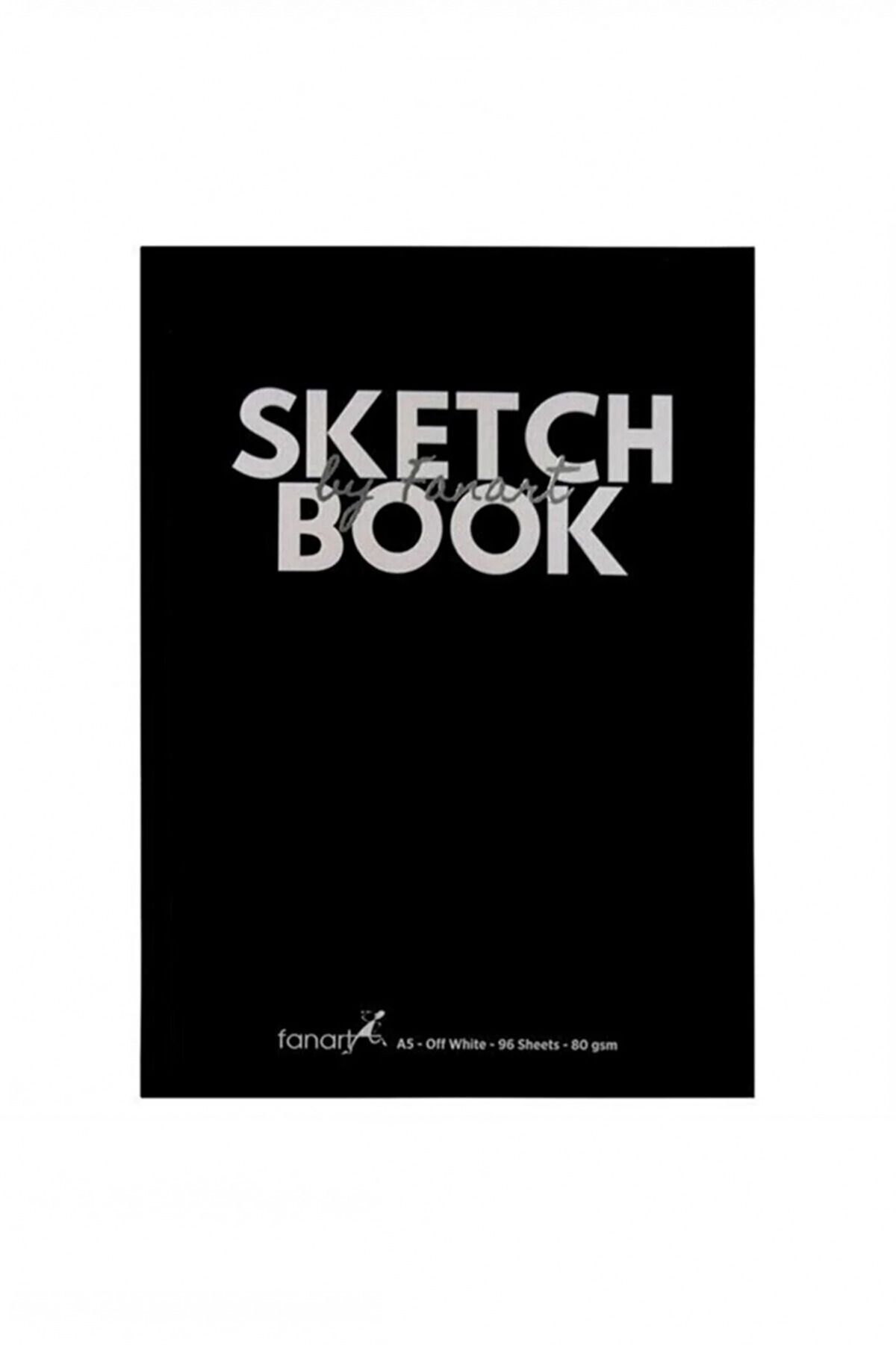 Fanart Academy Sketch Book Sert Kapak Eskiz Defteri 80gr A5 96 Yaprak - Siyah