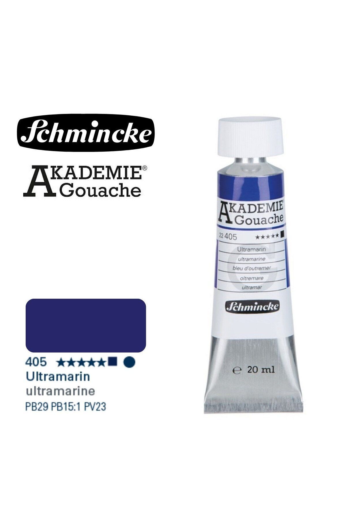 Schmincke Akademie Guaj Boya 20ml 405 Ultramarine