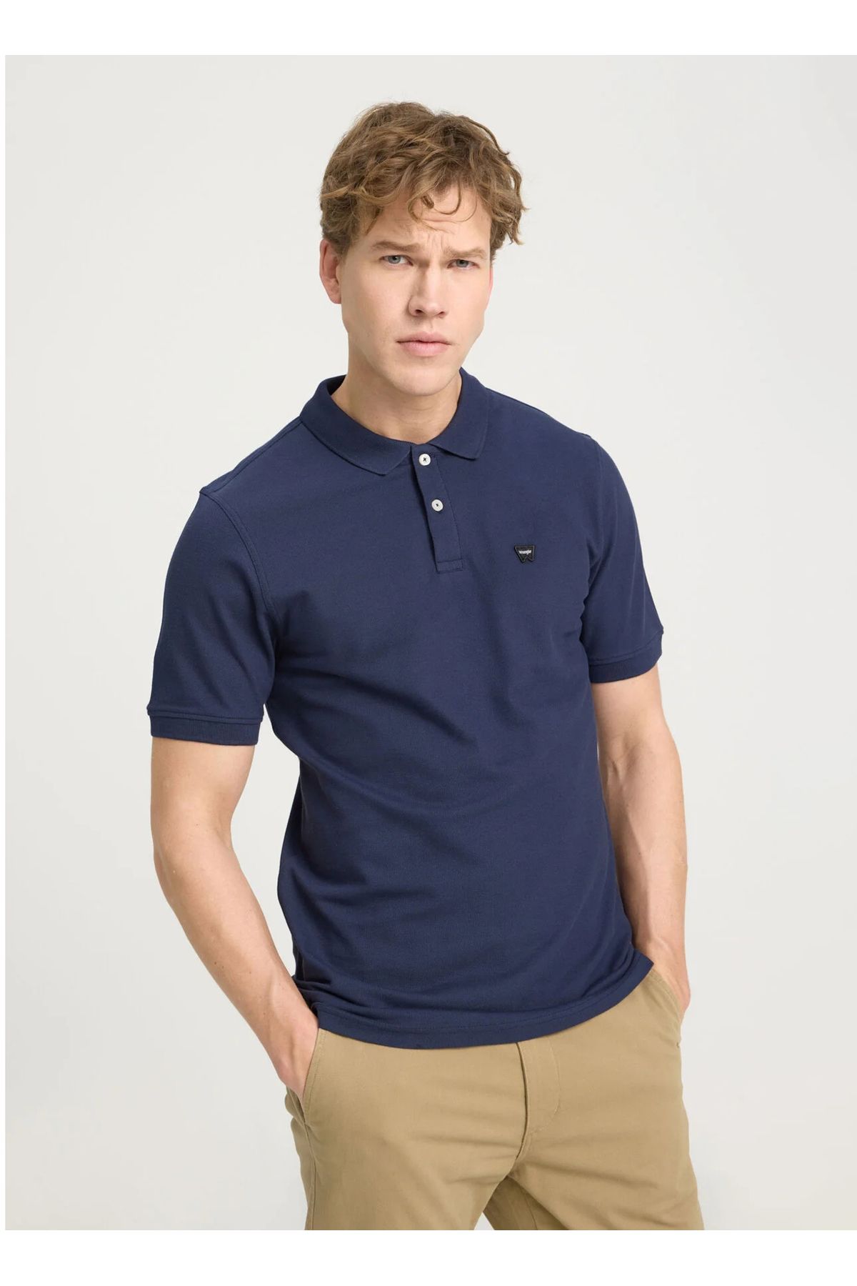 Wrangler Lacivert Erkek Polo T-Shirt W7D5K4XX2T410 Kısa Kollu Polo Tshir