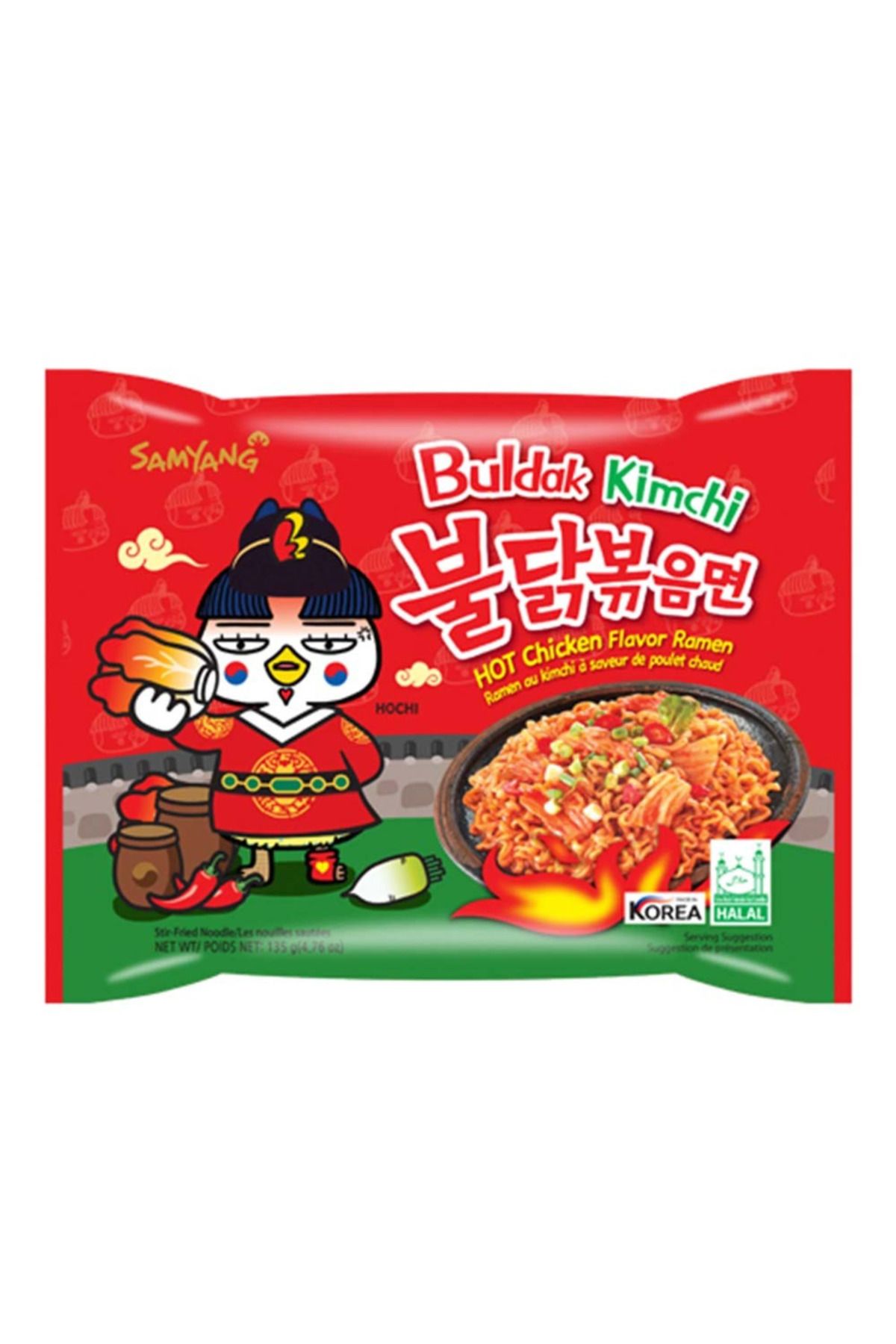 samyang Buldak Kimchi Hot Chicken Flavor Ramen Kore,140g