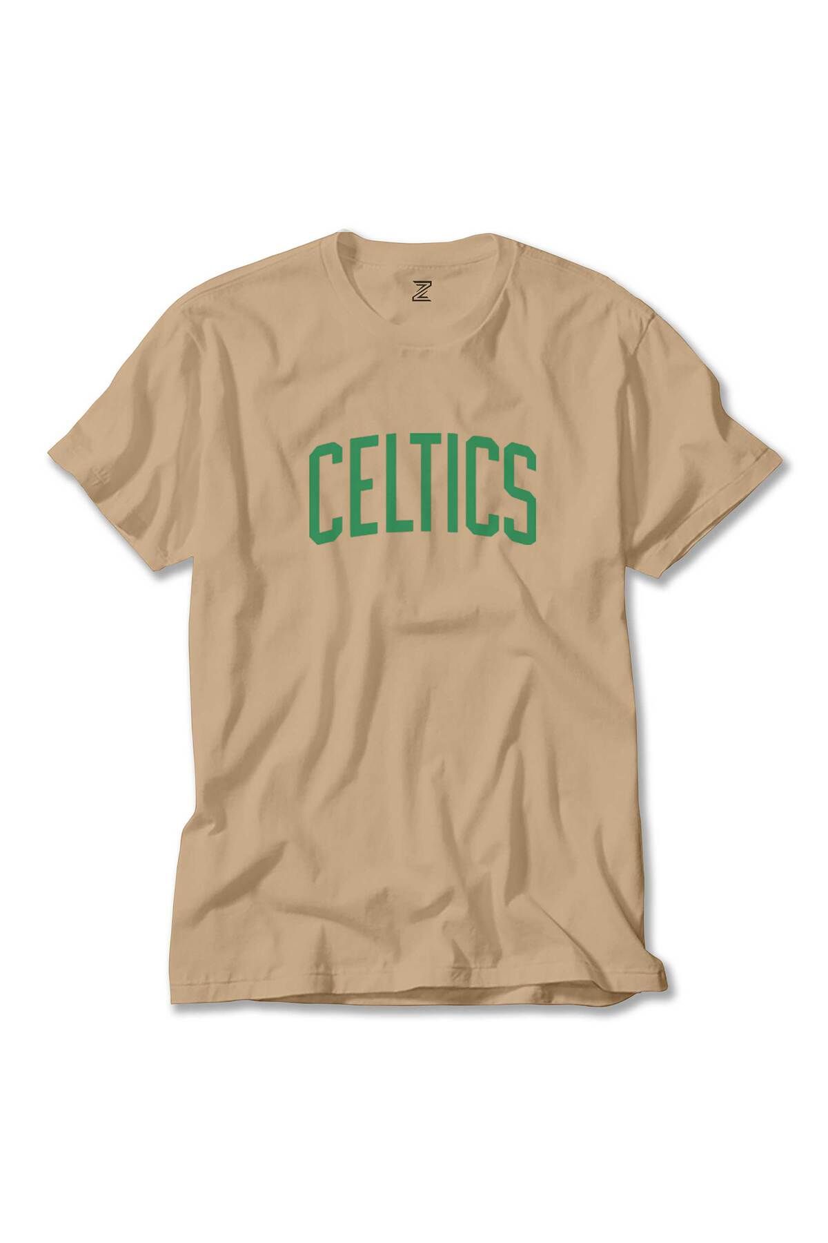 Z zepplin Boston Celtics Yazı Krem Tişört
