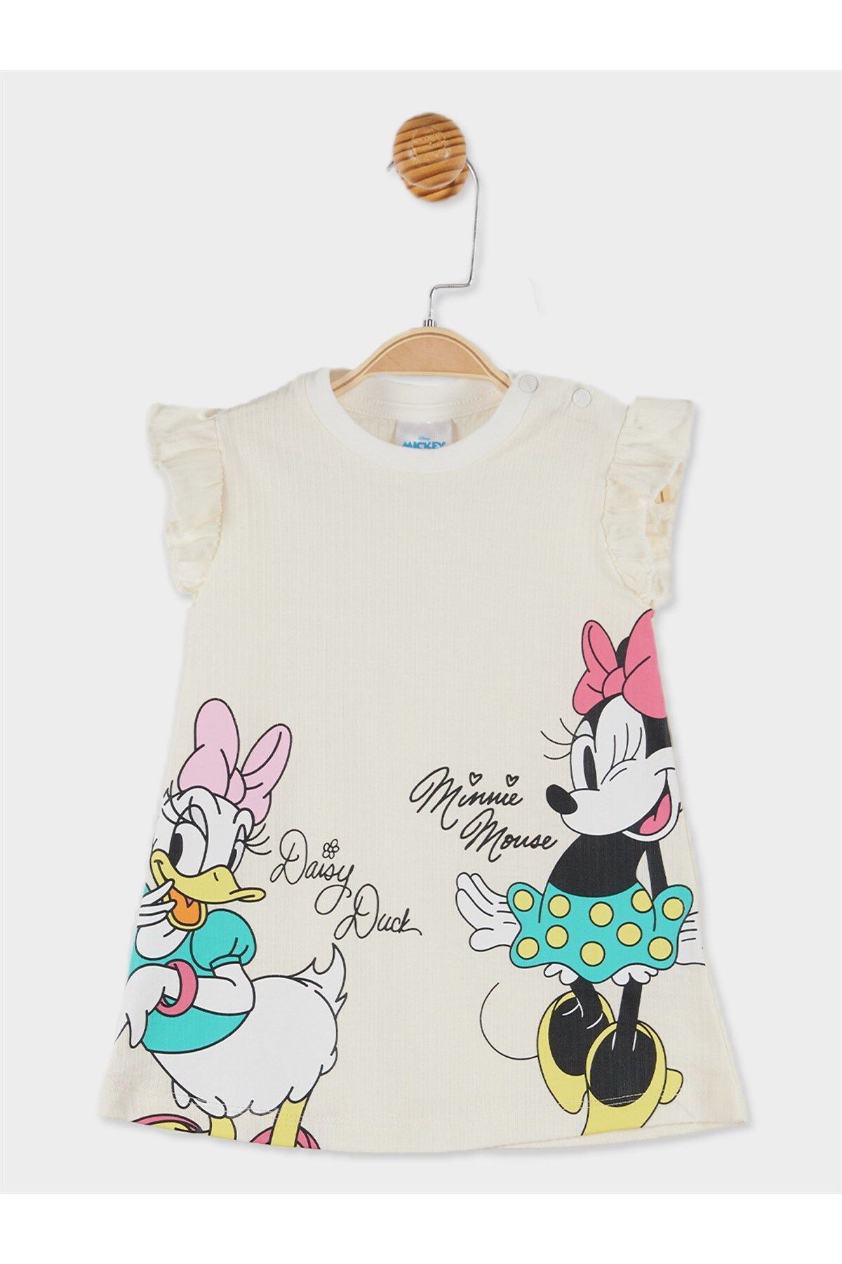 MINNIE MOUSE Disney Lisanslı Kız Bebek Kısa Kol Elbise 20926