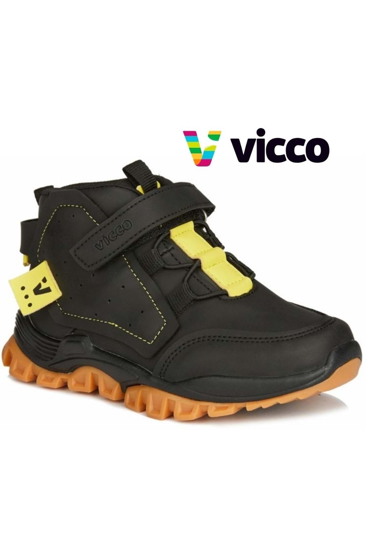 Vicco Omega Ortopedik Çocuk Bot Siyah-sarı