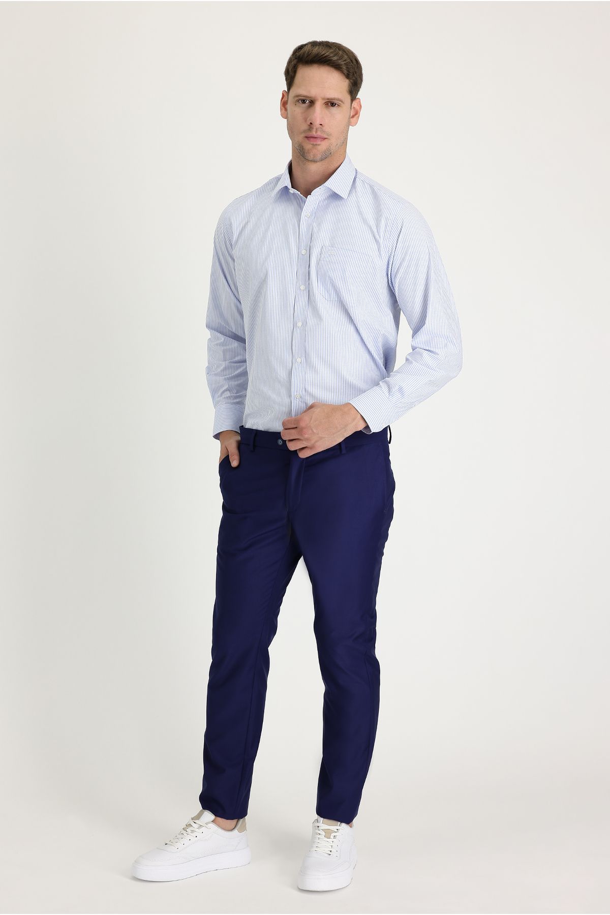 Kiğılı Super Slim Fit Ekstra Dar Kesim Klasik Kumaş Pantolon