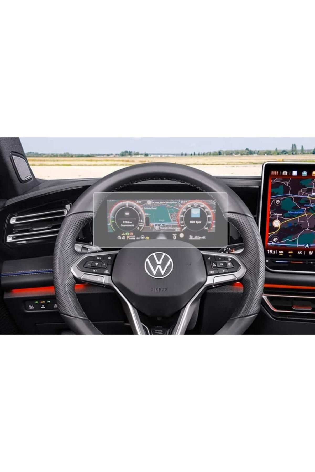 Engo Volkswagen Tiguan 10.25" Dijital Gösterge Mat Ekran Koruyucu