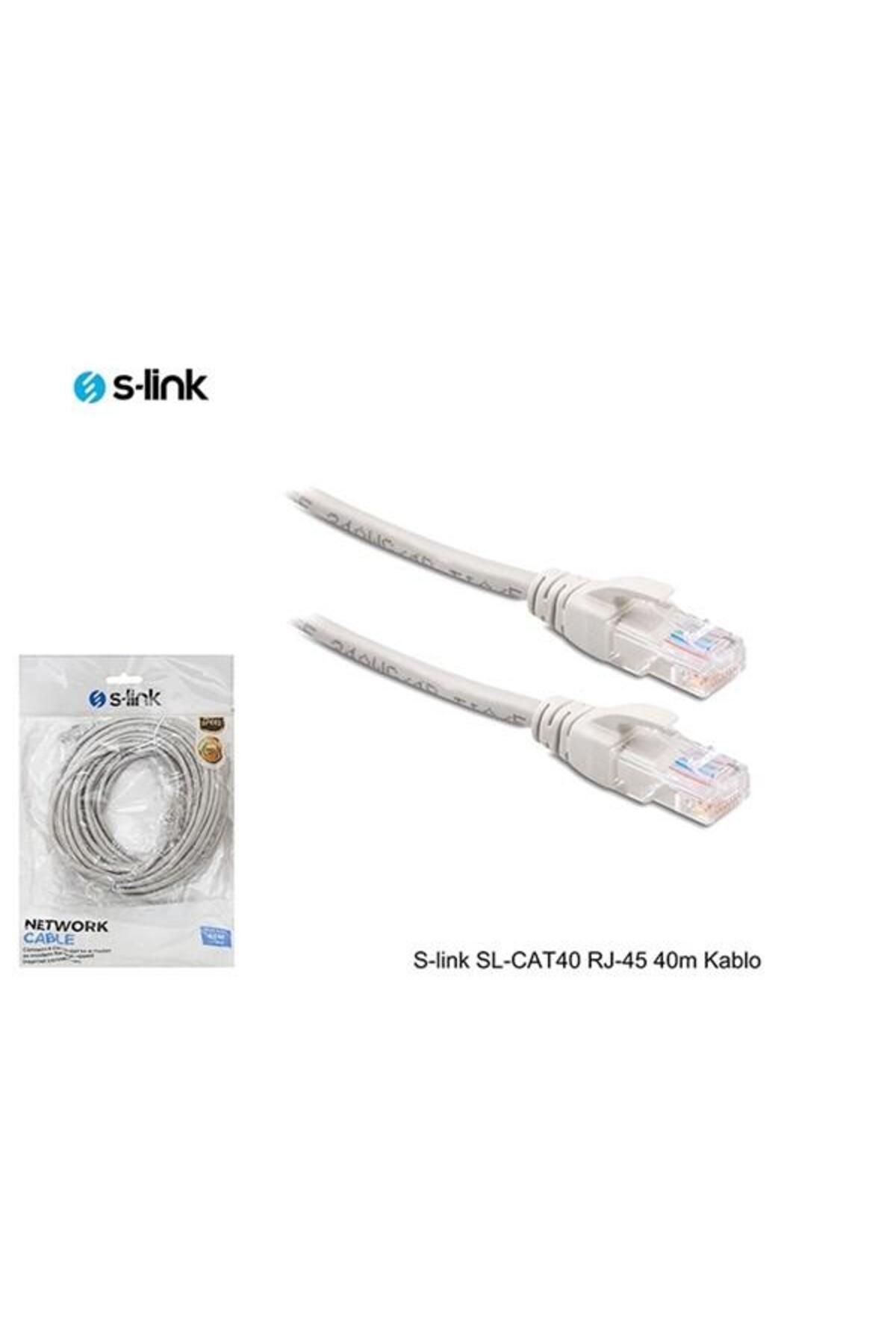 S-Link Sl-cat40 Rj-45 40m Gri Cat5 Patch Kablo