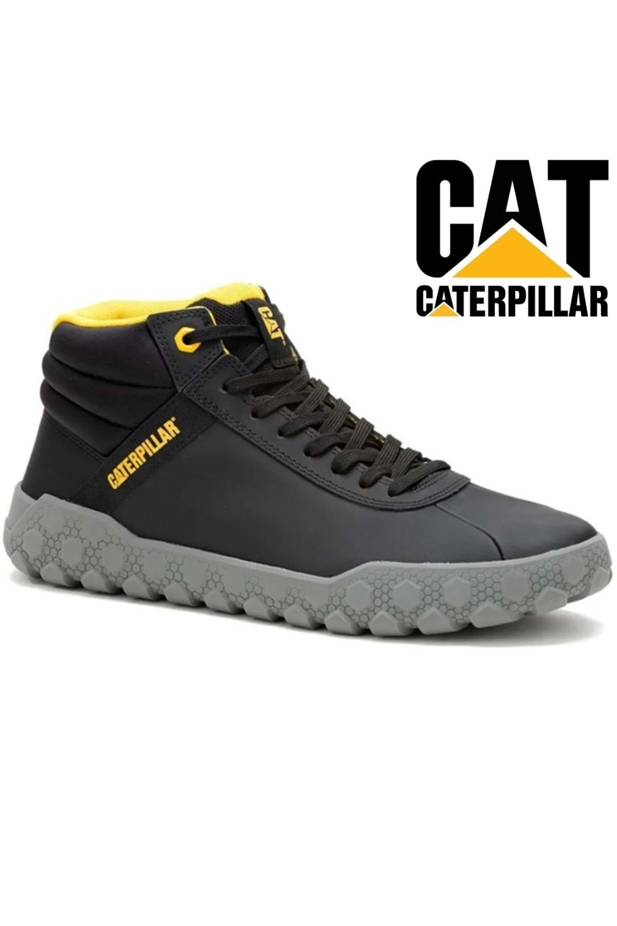 Cat Caterpillar P111350 Hex + Mid Boots Casual Erkek Bot SİYAH-SARI