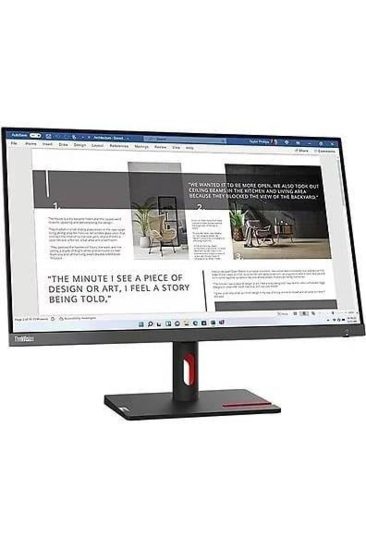 LENOVO 27" Ips 63dfkat4tk 4ms 100hz Hdmı-dp Kurumsal Monitör