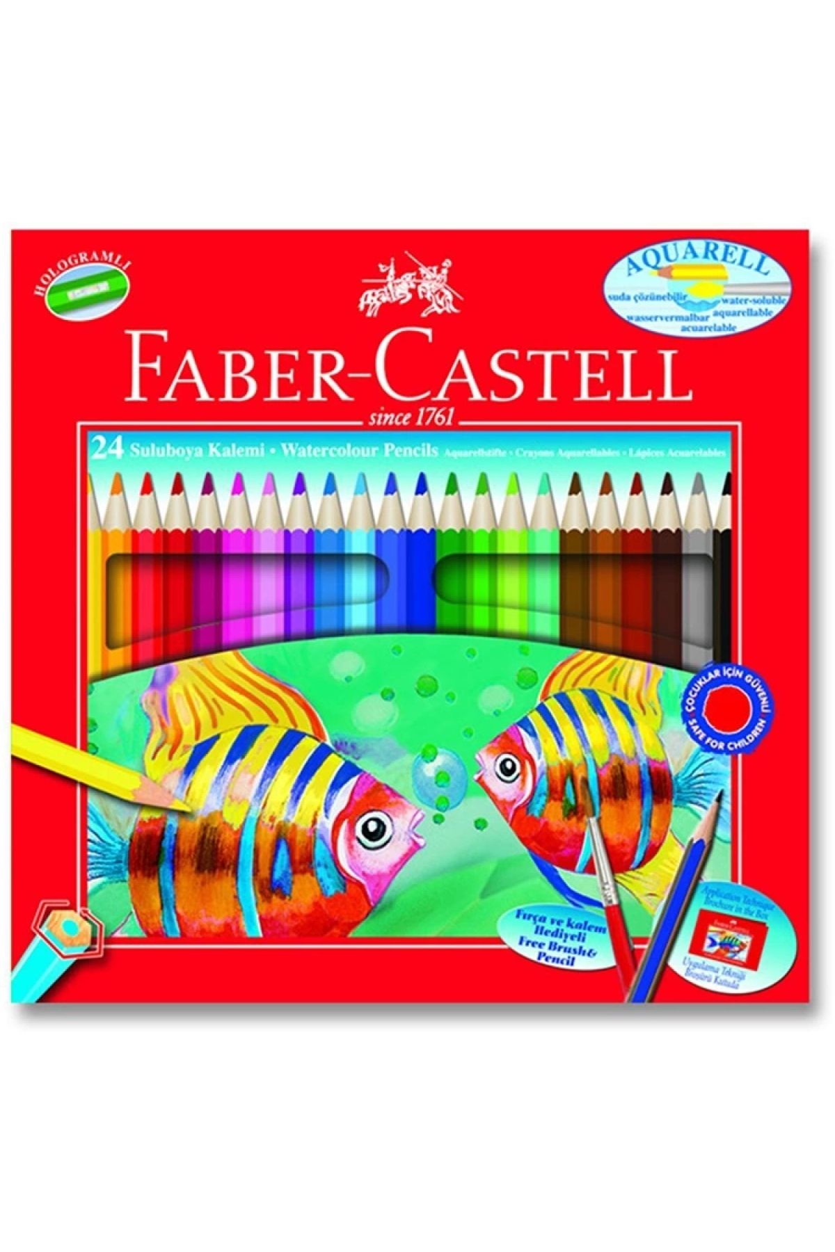 Faber Castell Redlıne Aquarell Kuru Boya 24 Renk
