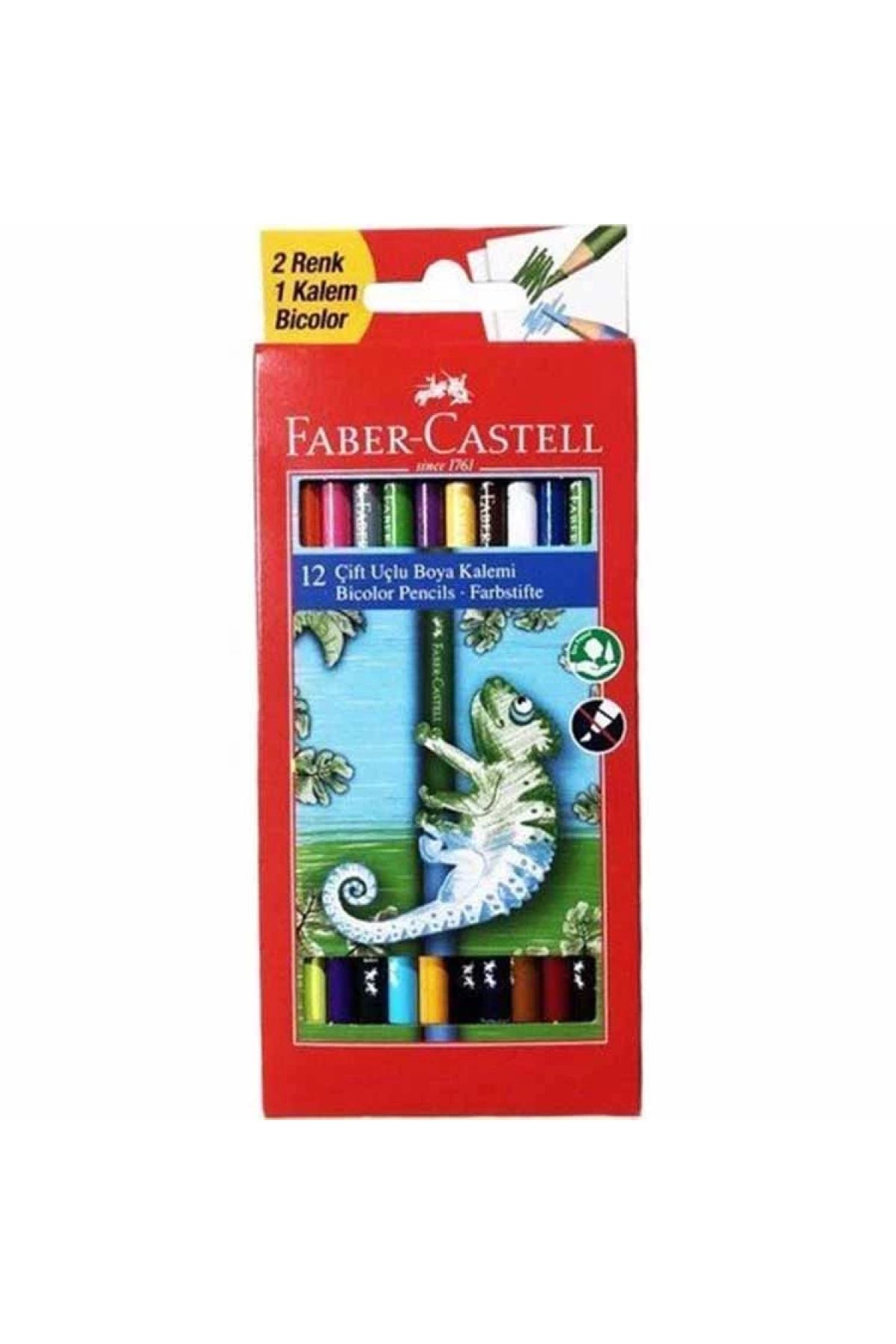 Faber Castell Yerli Çift Uçlu Boya Kalemi 24 Renk