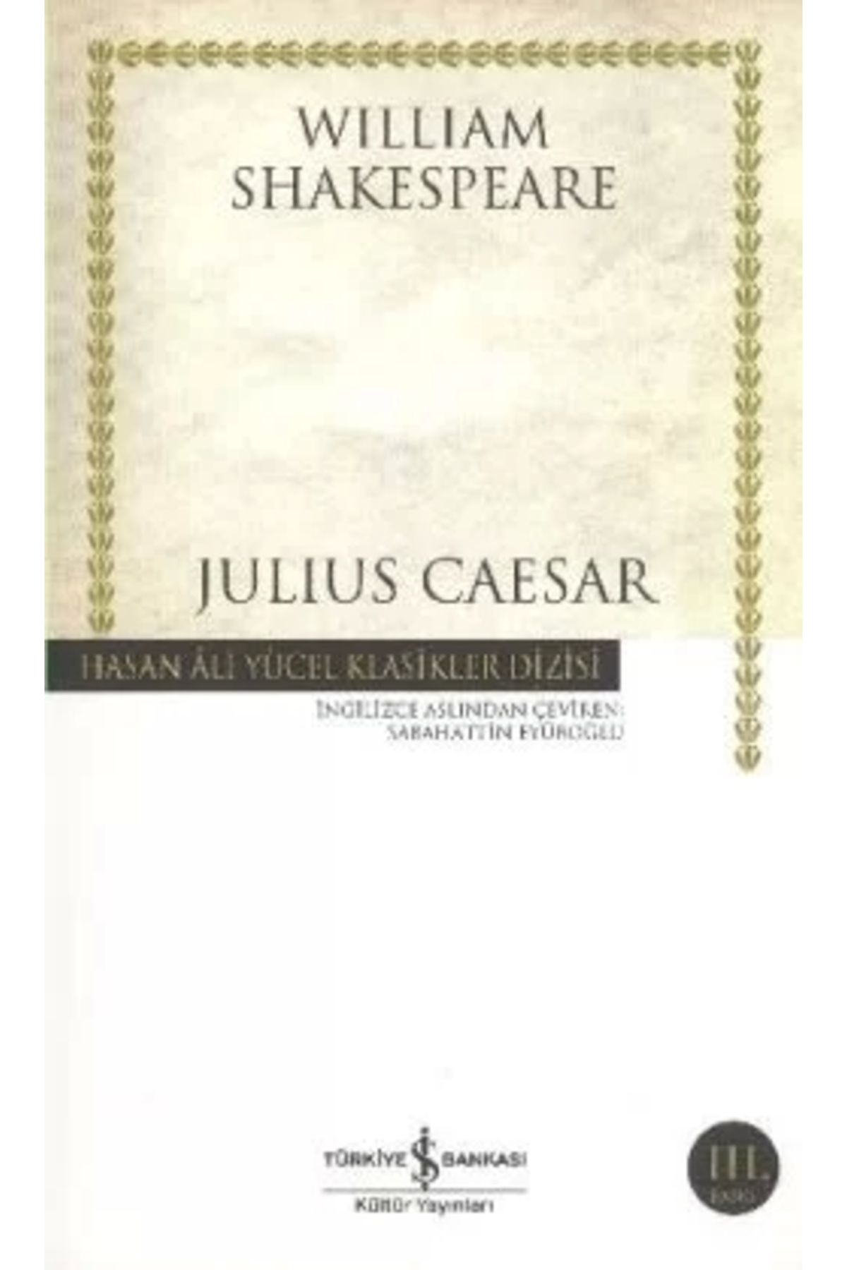 Türkiye İş Bankası Kültür Yayınları Julius Caesar