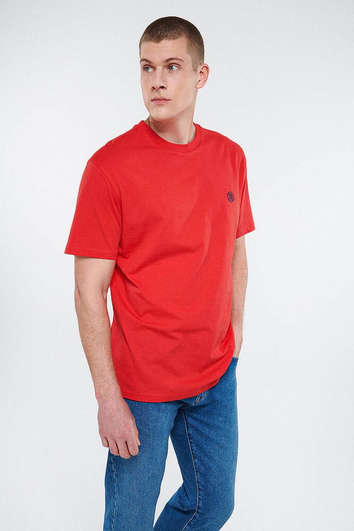 Mavi M067074-70471-23y Erkek T-shirt Kırmızı