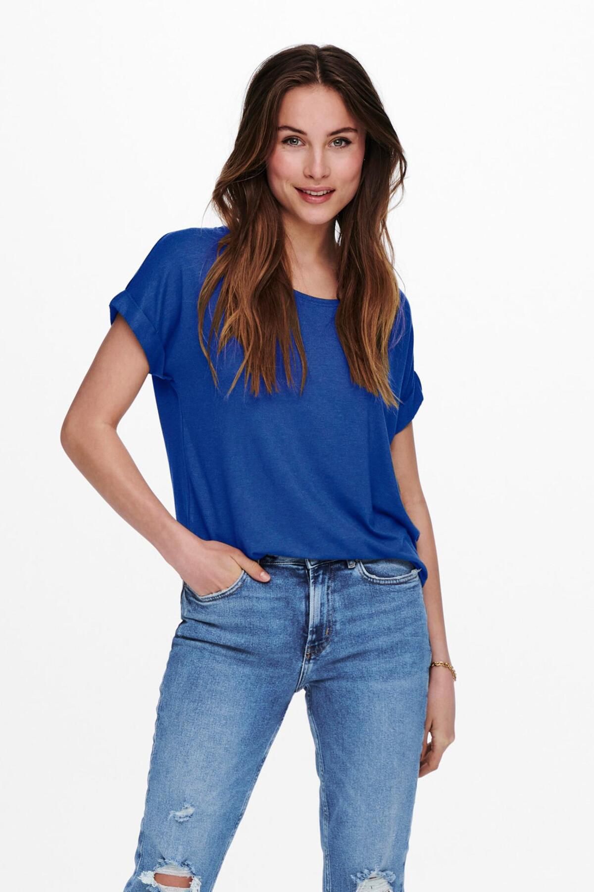 Only 15106662-23y Onlmoster S/s O-neck Top Noos Jrs Kadın T-shirt