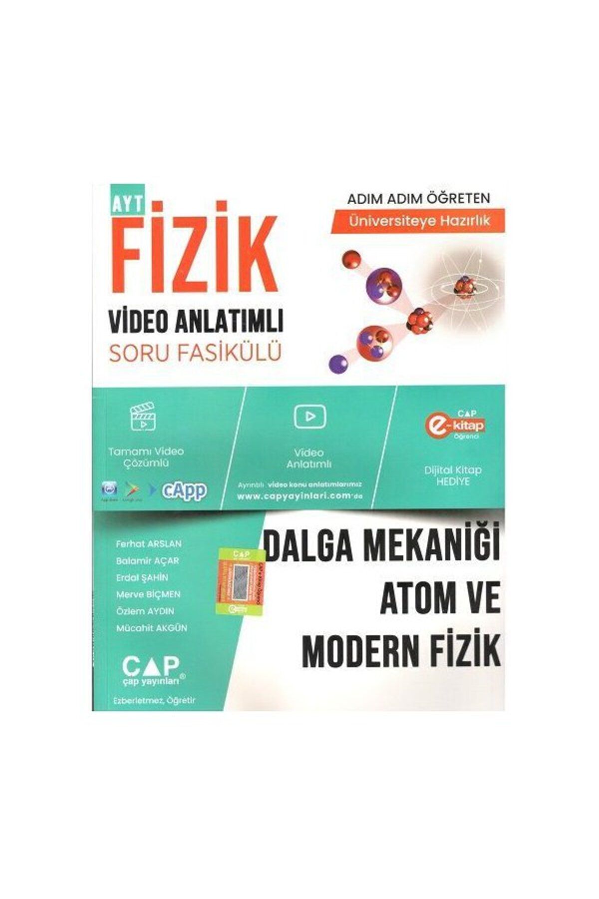 Çap Yayınları Çap Fizik Dalga Mekaniği Atom ve Modern Fizik Konu Anlatımlı Soru Fenomen Seçimi Ayraç Hediyeli