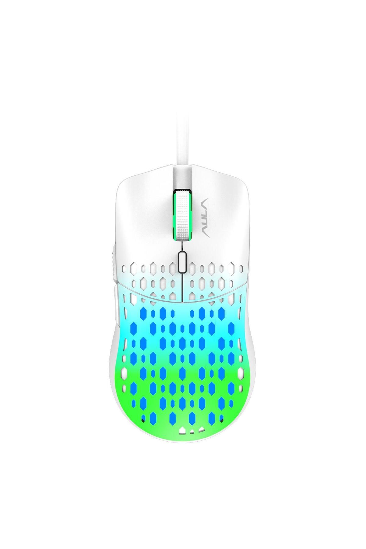 Aula S11 Pro 3600dpı Rgb Optik Gaming Mouse Yeşil