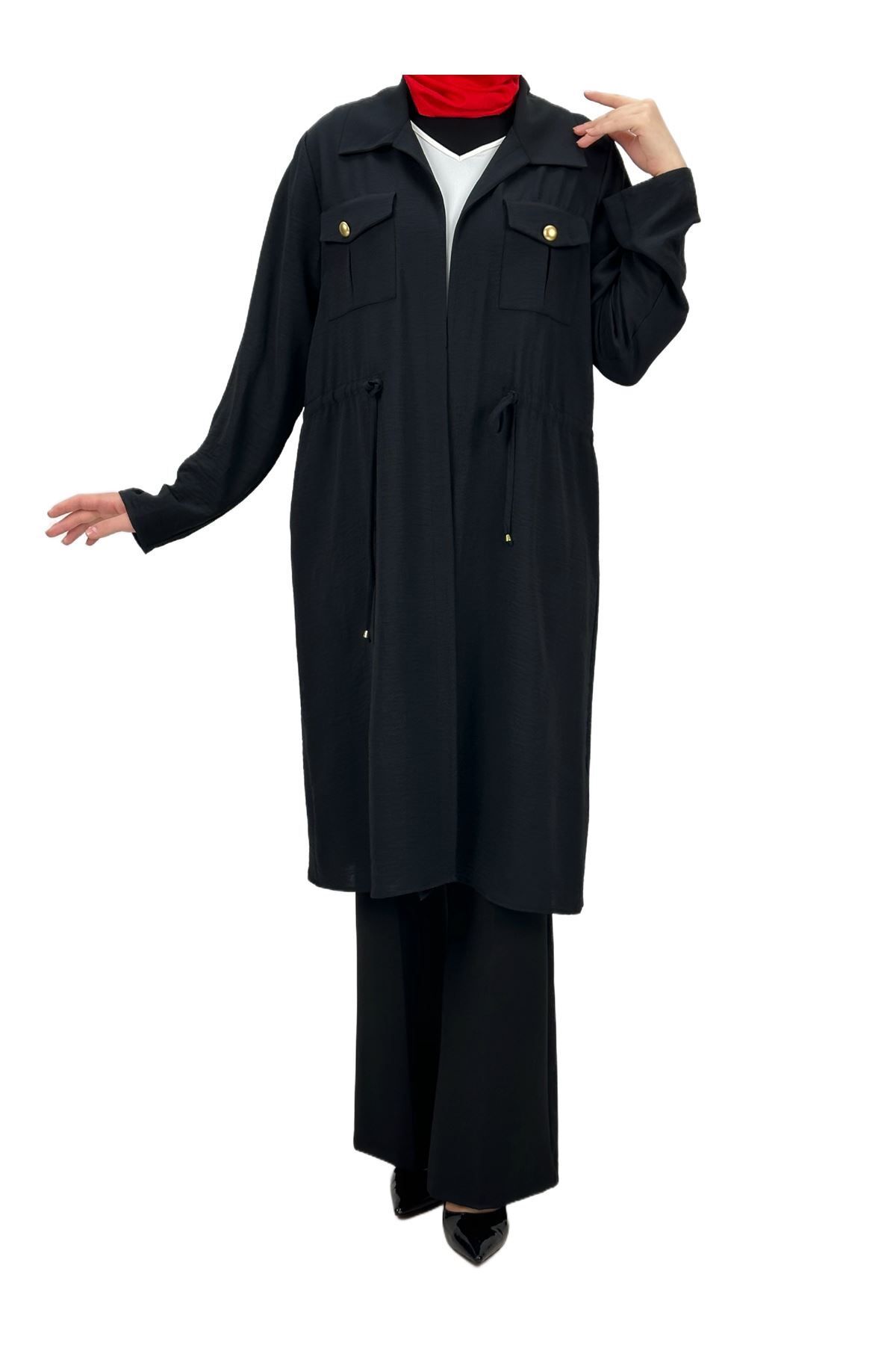 ottoman wear OTW60193  Ceket Bluz Takım Siyah