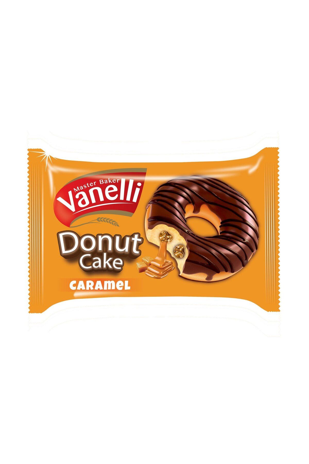 Vanelli Vanellı Donut Kakao Kaplamalı Karamel Soslu Kek 35gr
