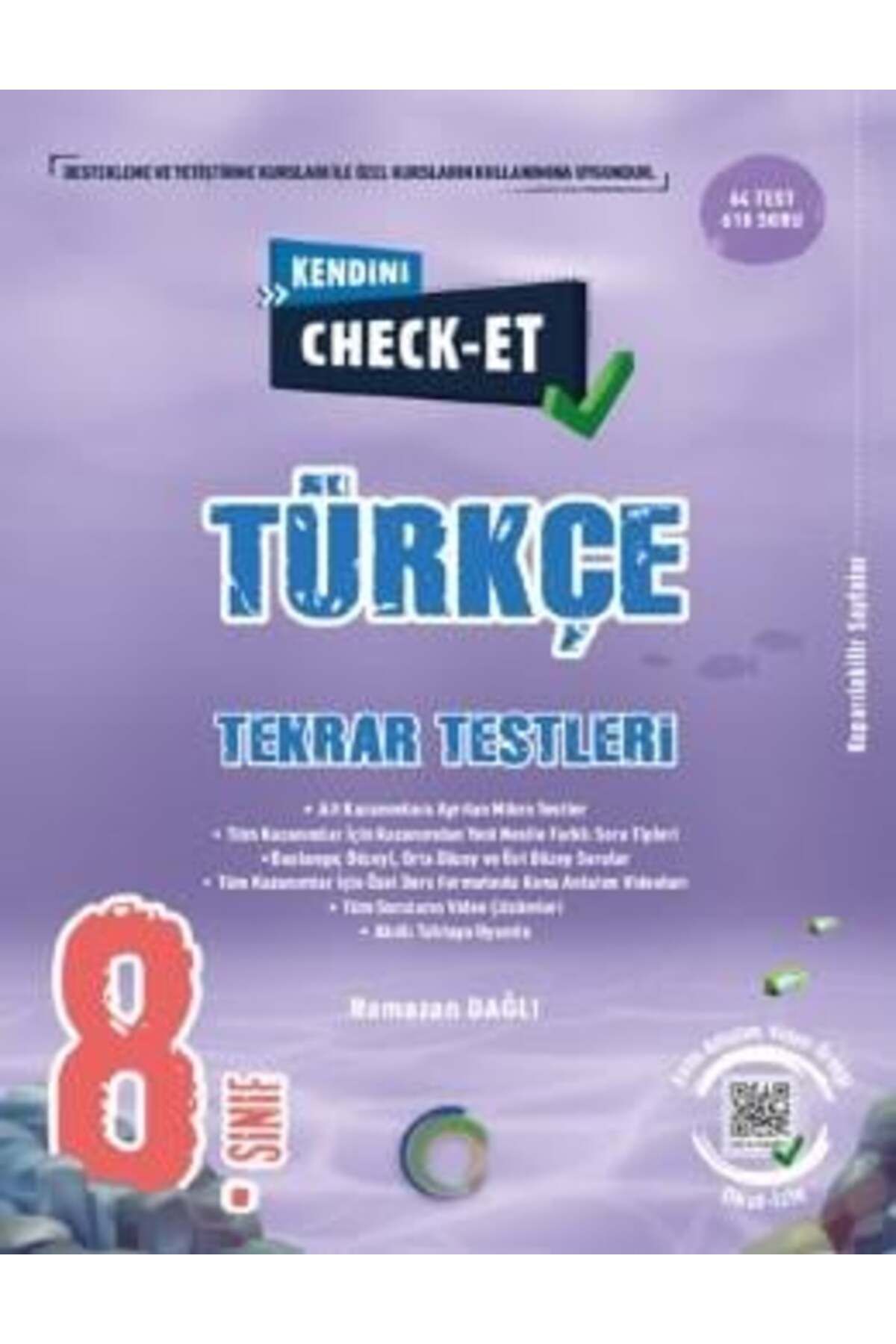 Okyanus Yayınları 8. Sınıf Kendini Check-Et Türkçe Tekrar Testleri