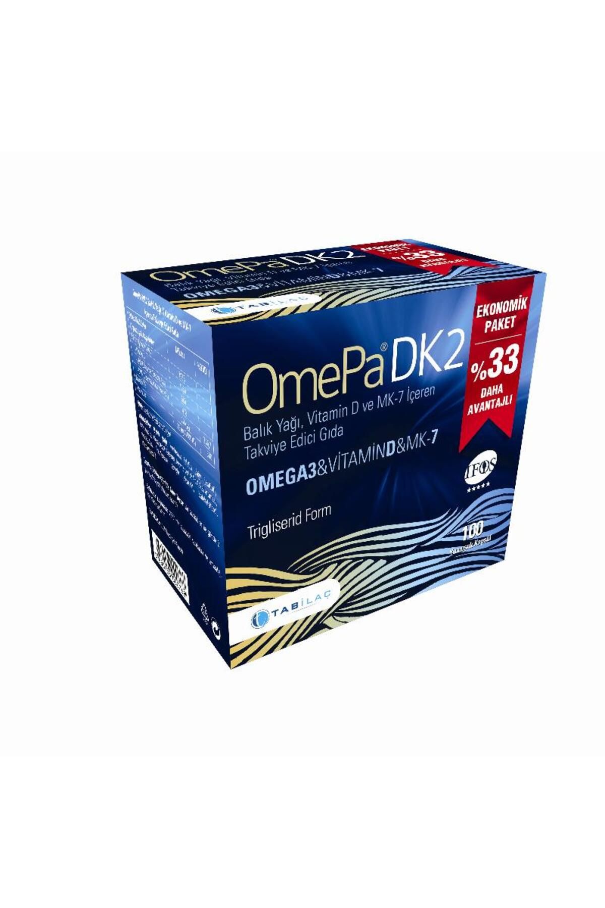 Omepa Dk2 Omega 3 & Vitamin D & Menaq7 100 Yumuşak Kapsül