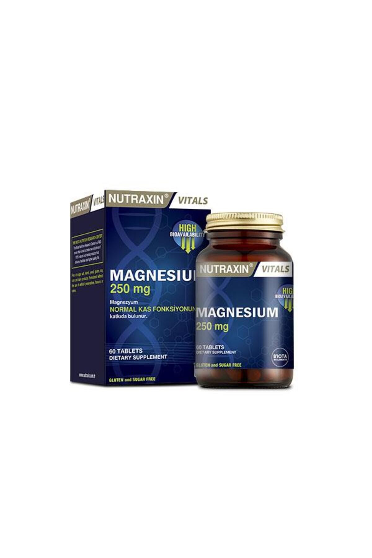 Nutraxin Magnesium Citrate - Magnezyum Takviyesi 250 Mg