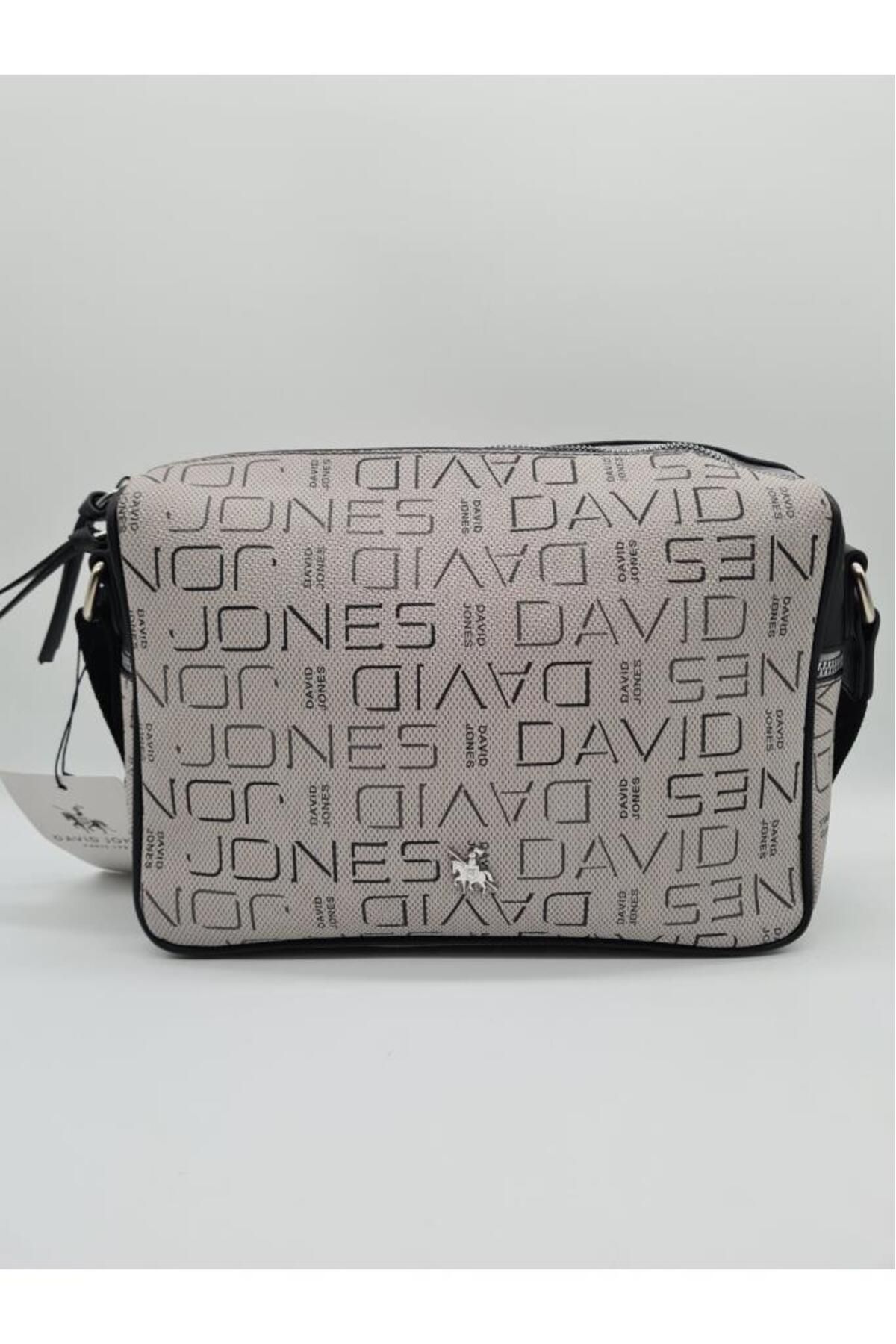 David Jones Kadın Monogram Çapraz Çanta Siyah