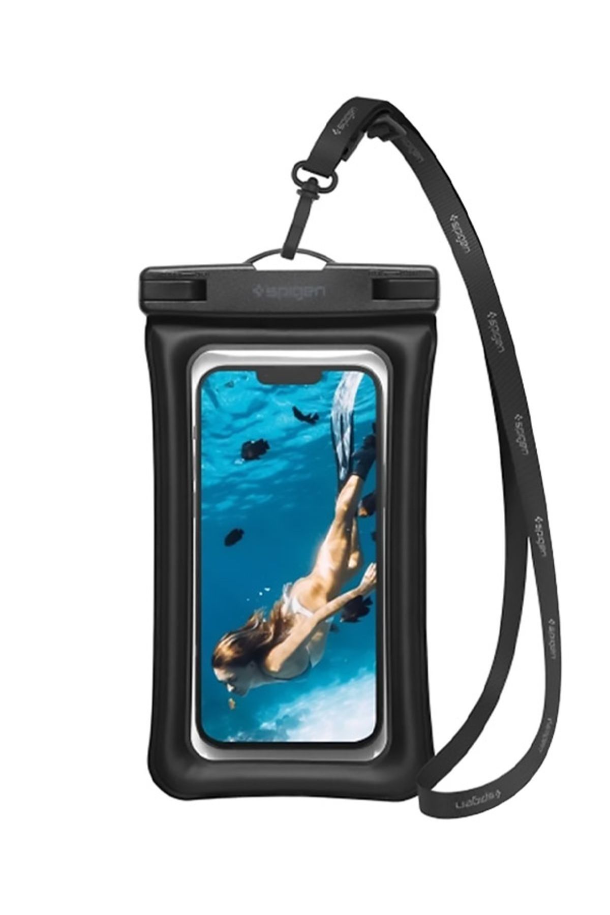 Spigen Aqua Shield WaterProof iPX8 Sertifikalı Su Geçirmez Yüzer Kılıf A610 Black - AMP04529