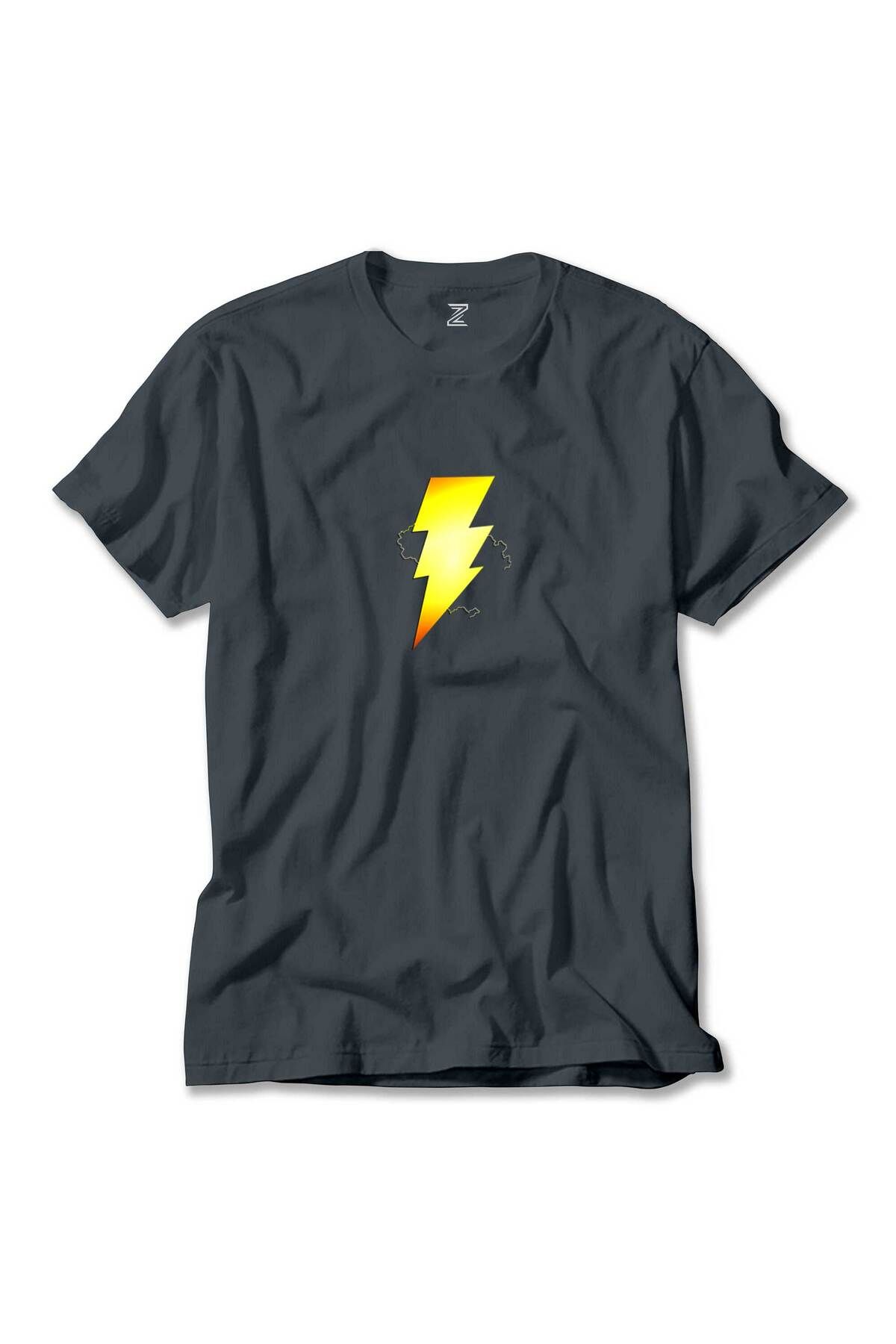 Z zepplin Shazam Logo Füme Tişört