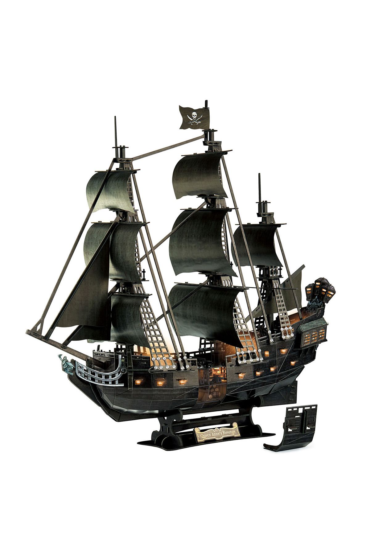 Genel Markalar 3d 293 Parça Led Işıklı Puzzle Queen Anne's Revenge