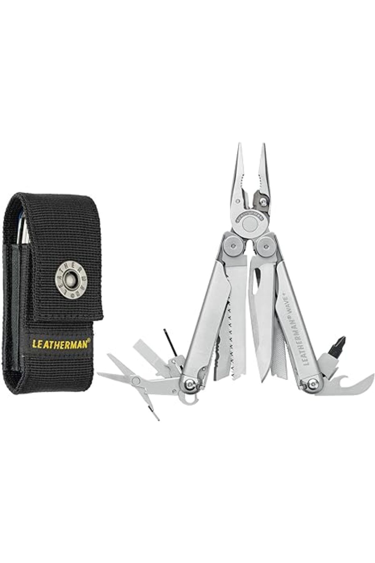 Leatherman Unisex Multitool Wave Plus Black  Metalik