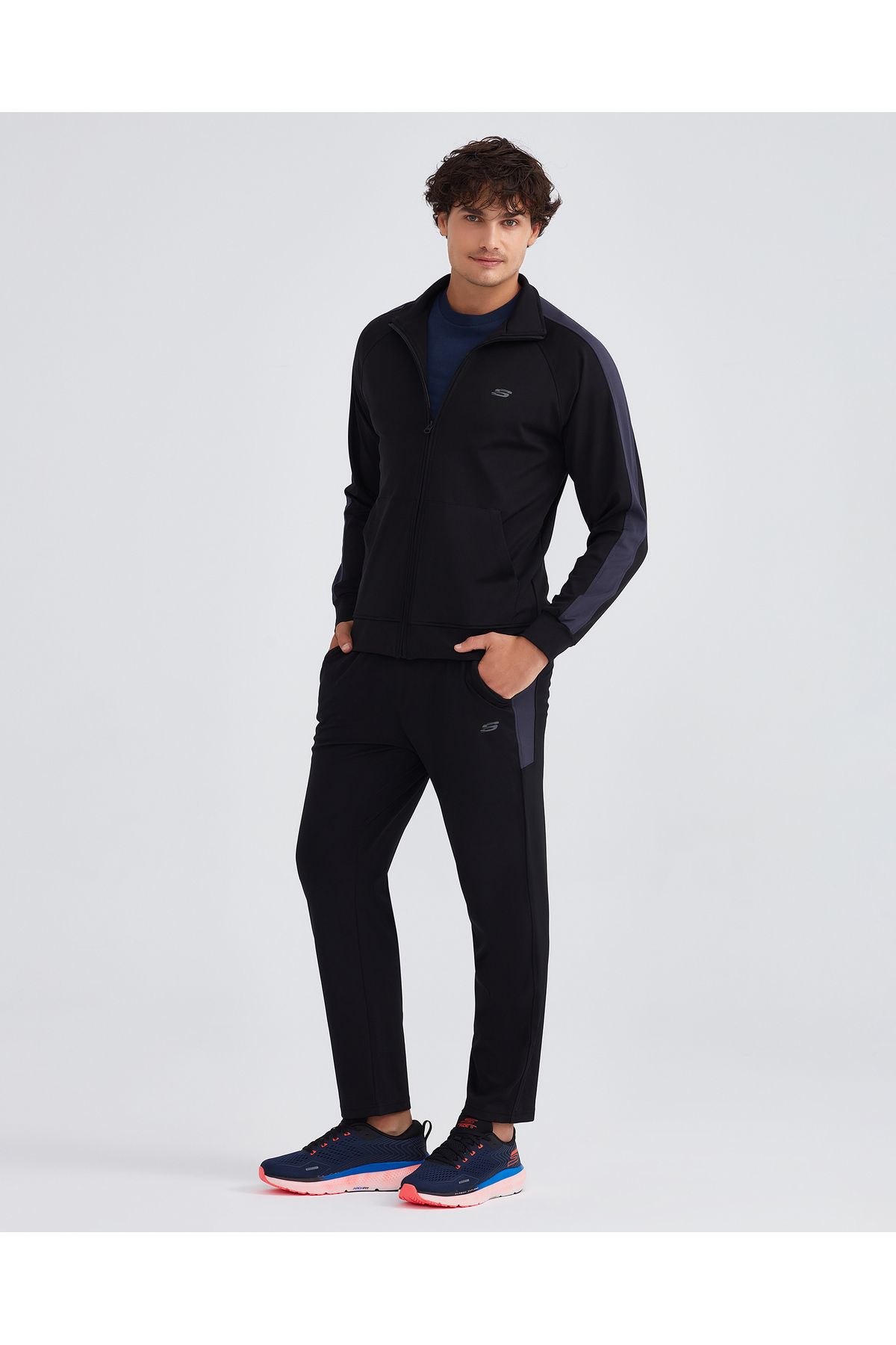 Skechers M Micro Collection Essential Suit Erkek Siyah Eşofman Takımı S212165-001