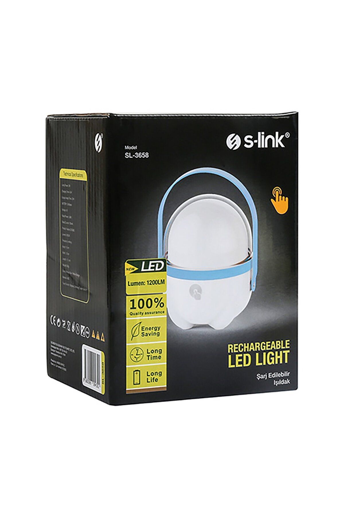 S-Link Sl-3658 Mavi Şarj Edilebilir Işıldak