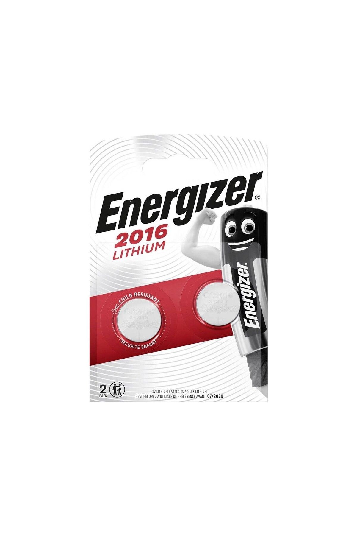 Energizer Düğme Pil Cr2016 2'li