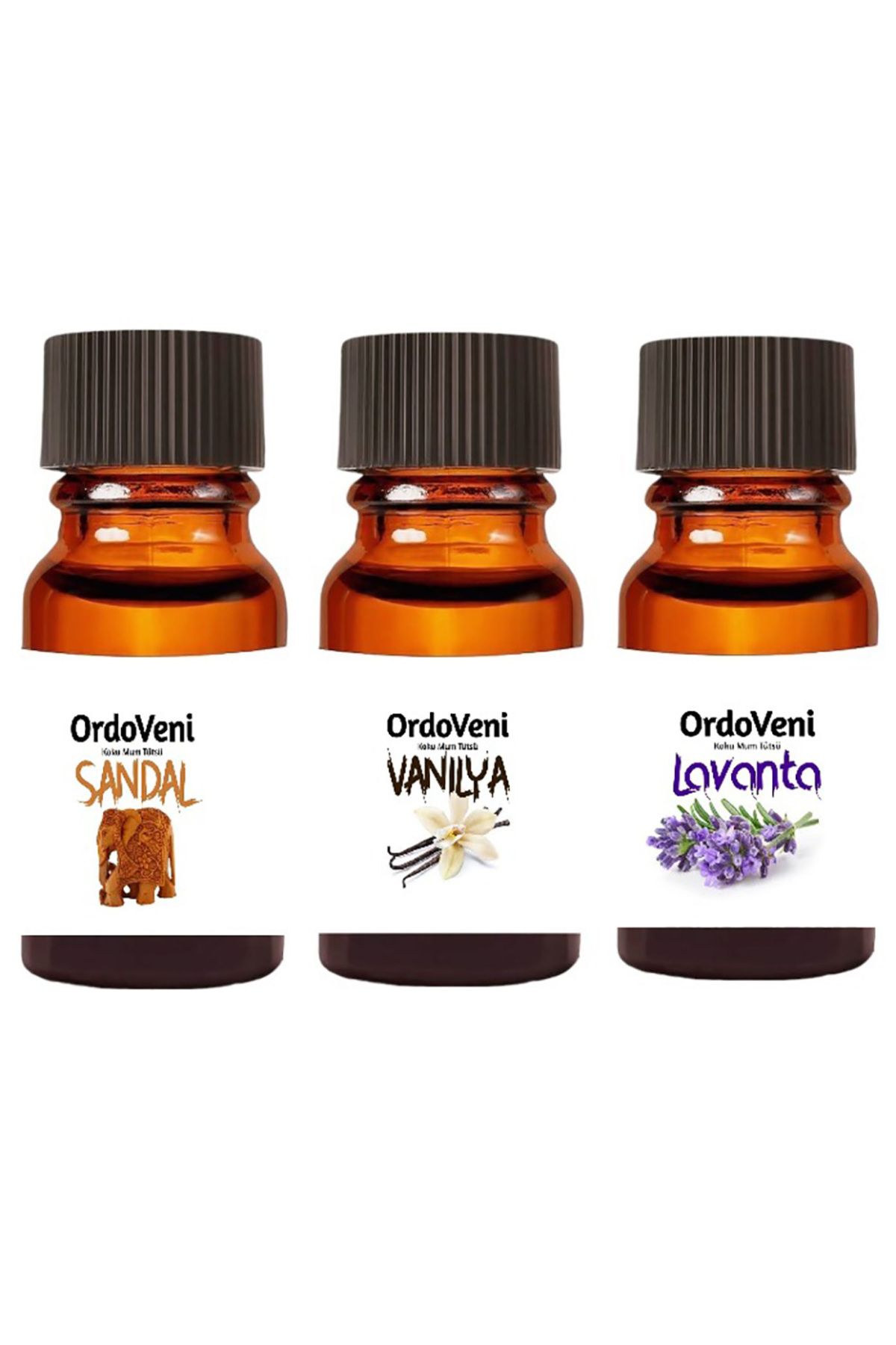 OrdoVeni 3'lü Saf Esansiyel Uçucu Yağ / Buhurdanlık Yağı / Difüzör Esansı / Aromaterapi