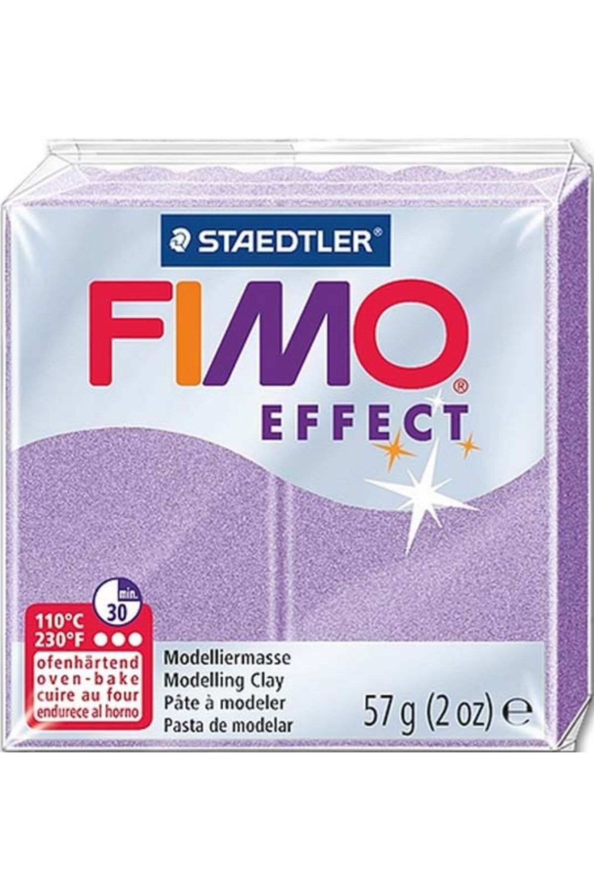 Staedtler Fimo Effect Polimer Kil 57gr. Pearl Lilac Sedefli Leylak