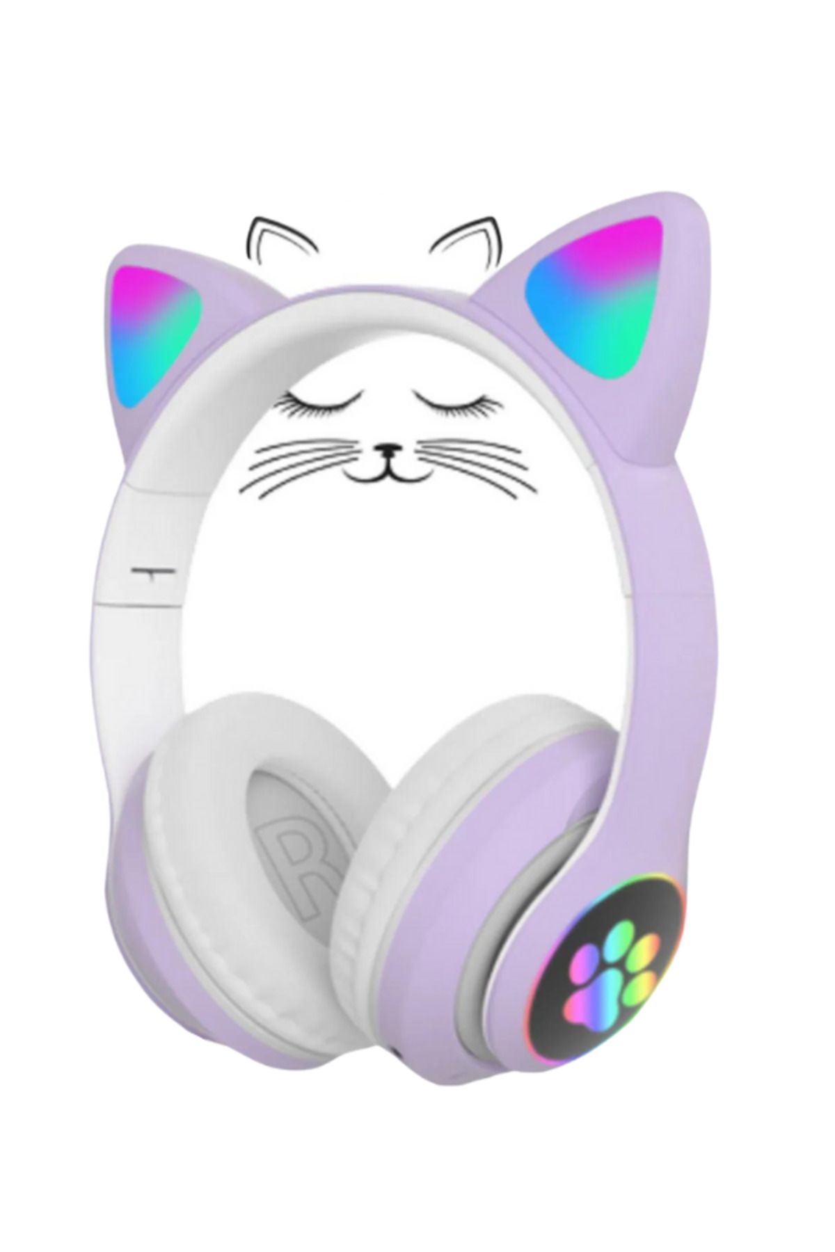 OWWOTECH Stn28 Kablosuz Bluetooth Kulaklık Led Işıklı Mikrofonlu Kedili Kulaklık Bt5.0