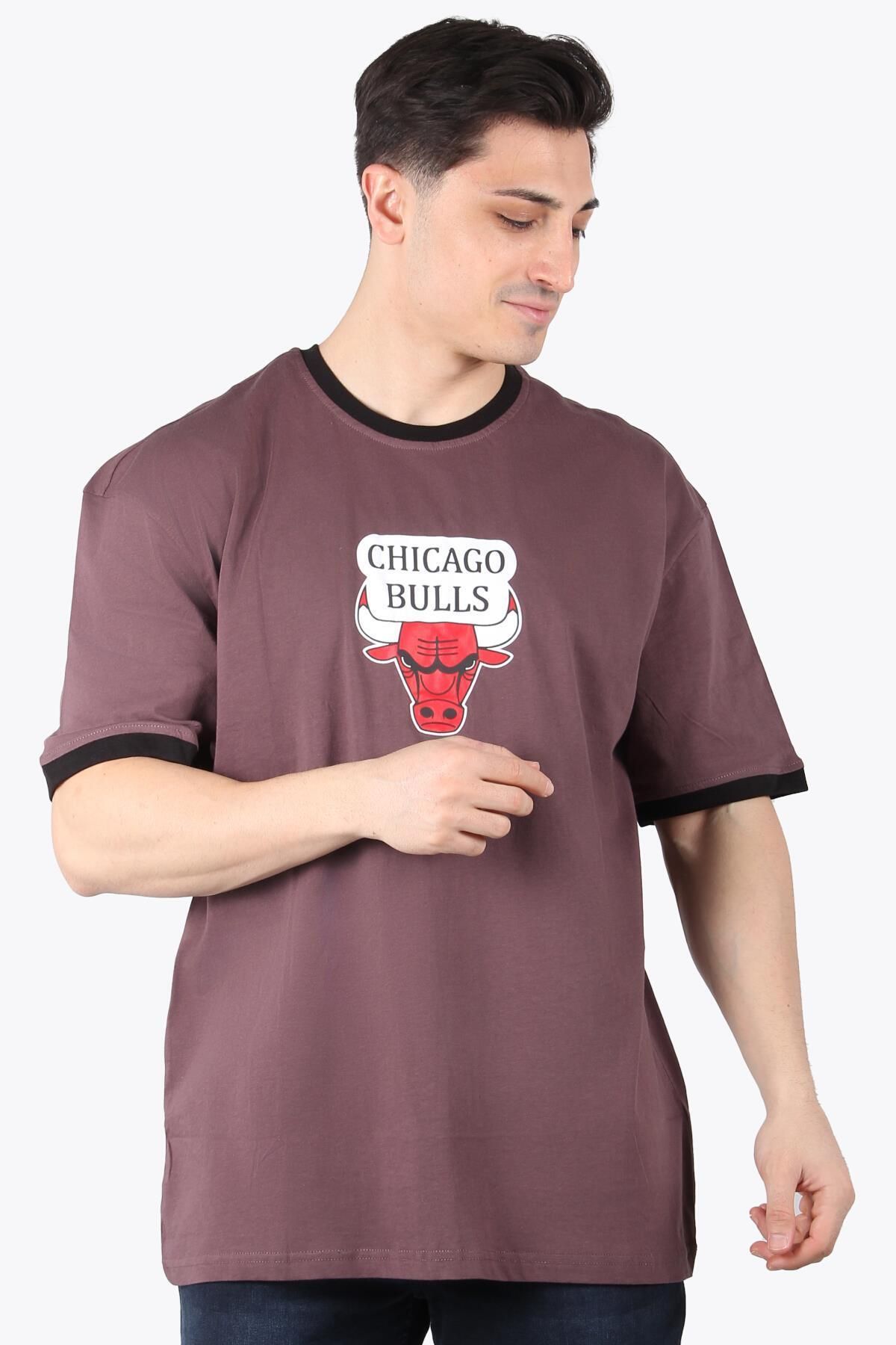 Mckanzie 7152 Chicago Bulls Baskılı Oversize T-shirt