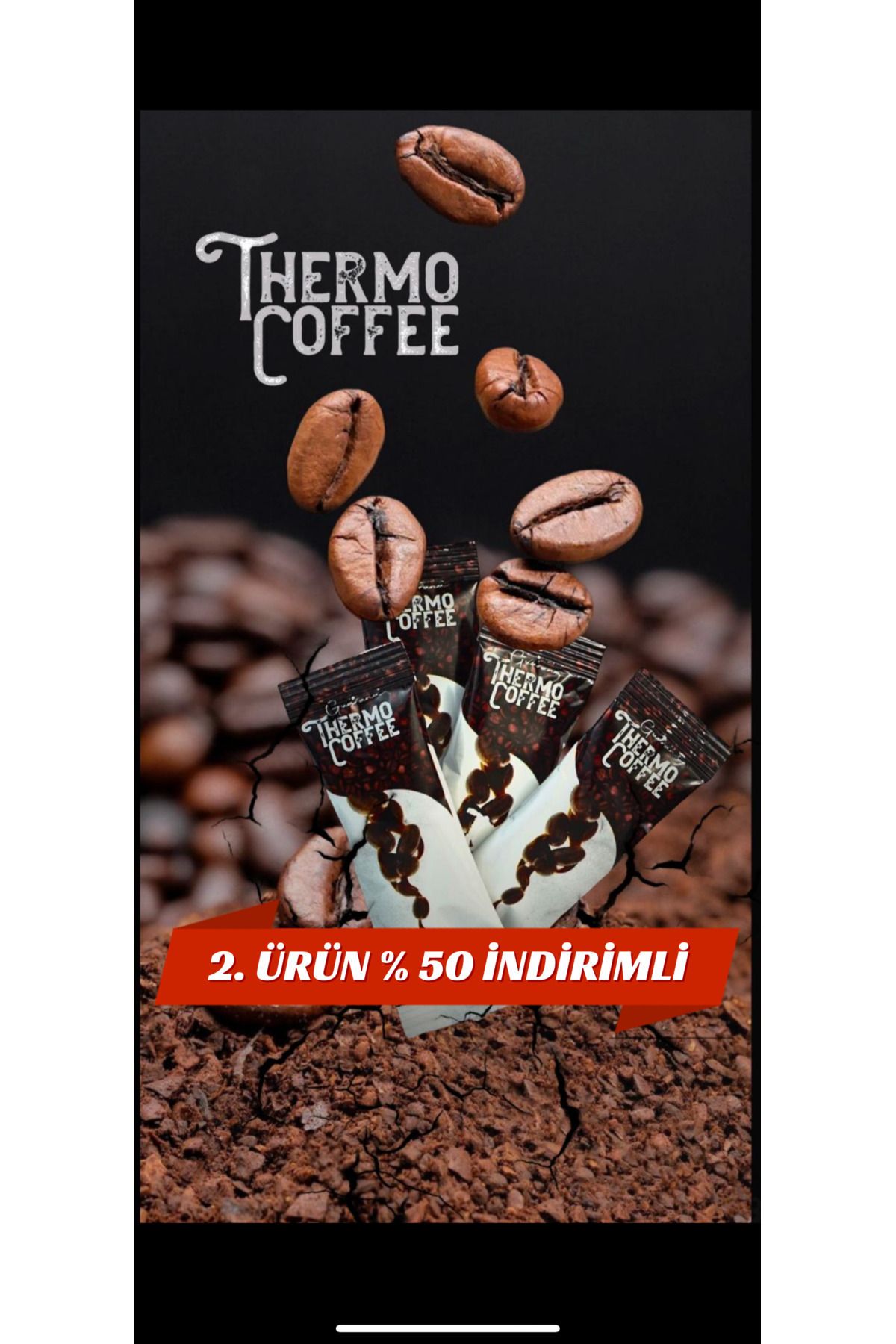 thermo coffee 3 gr X 30 Poşet Kilo Vermeye Ve Ödem Atmaya Yardımcı Detox Diyet Zayıflama