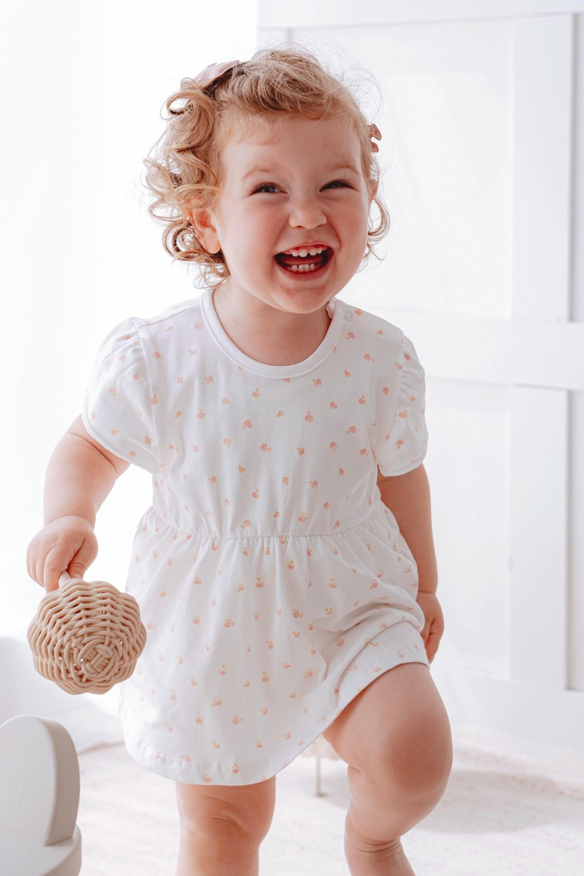 Lilabio %100 Pamuk Kendinden Şortlu Bebek Elbise