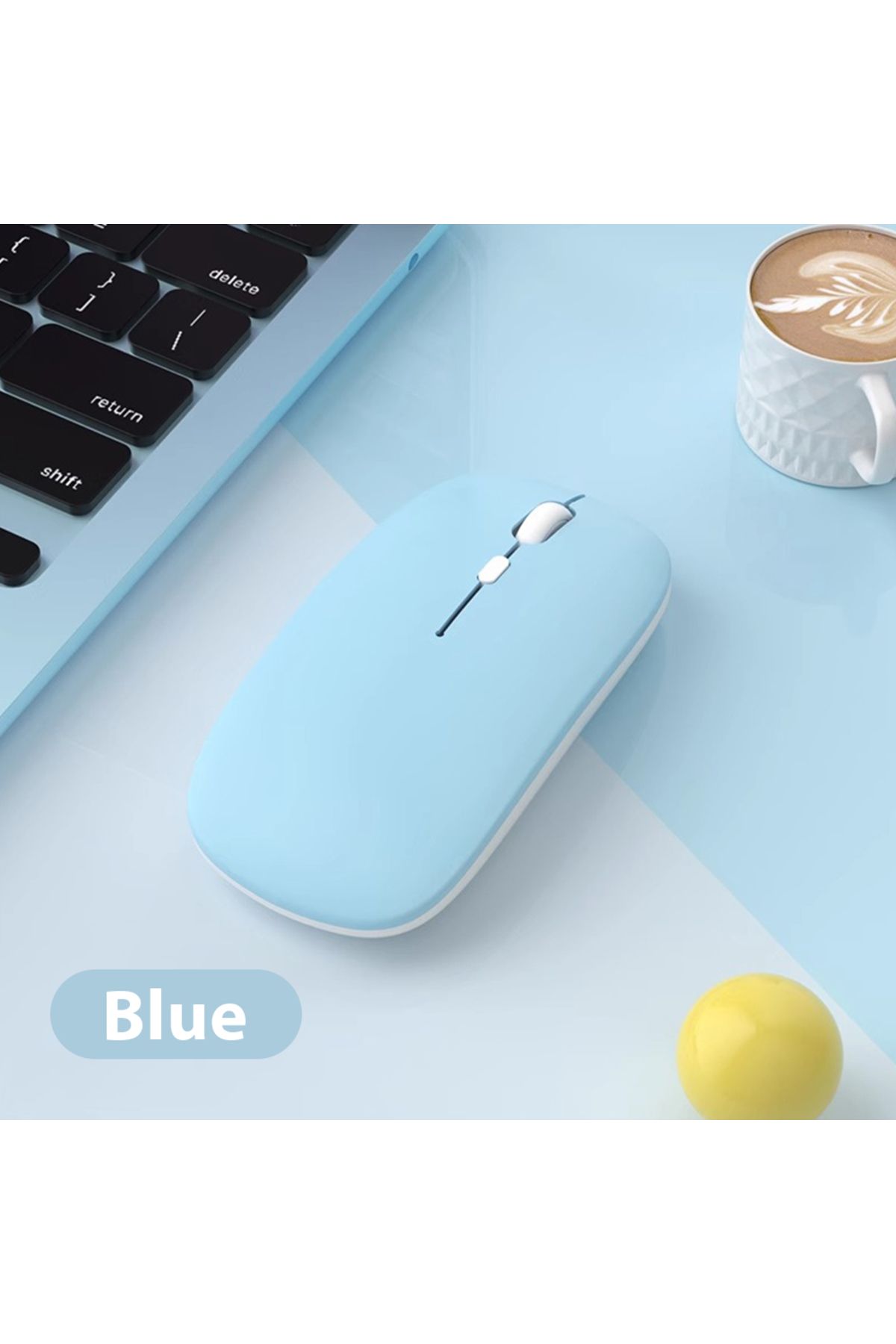 TEKNETSTORE Macbook/Huawei/Samsung/Lenovo Uyumlu Şarj Edilebilir Sessiz Mouse Wifi Kablosuz Mouse Fare