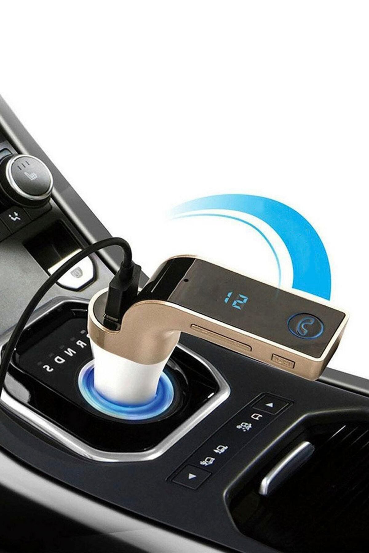 Factorial Tüm Araçlara Uyumlu Bluetooth Araç Içi Carg7 Fm Transmitter Aux Şarj Soketi Mp3 Çevirici