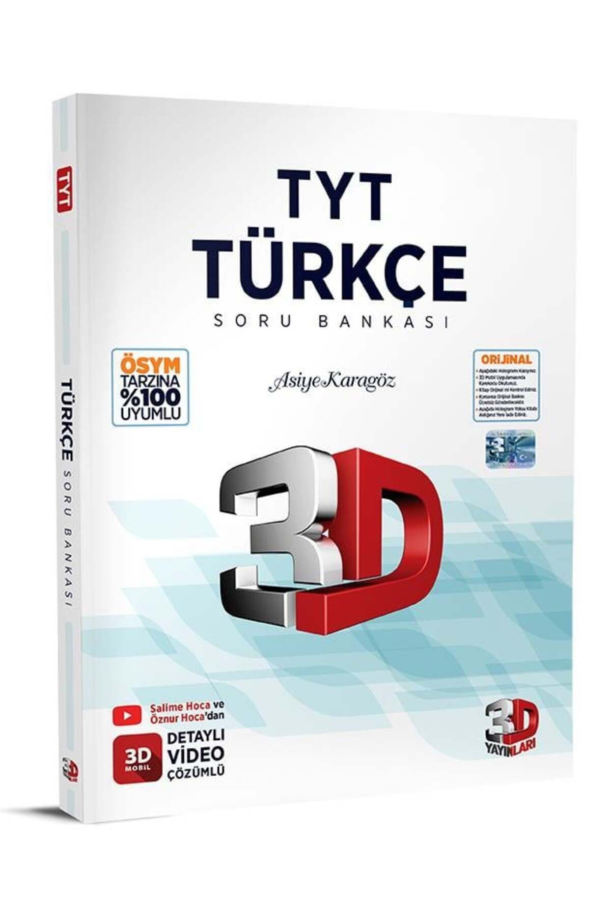 3D Yayınları 2024 TYT 3D Türkçe SB