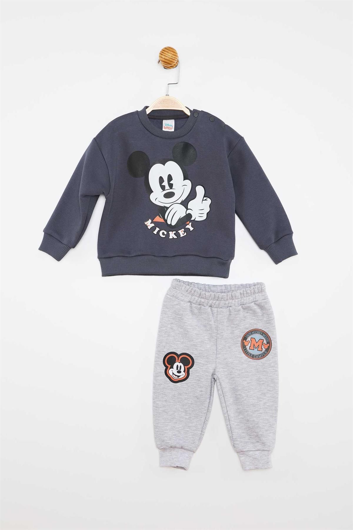 Mickey Mouse Lisanslı Erkek Bebek 2'li Takım 21132
